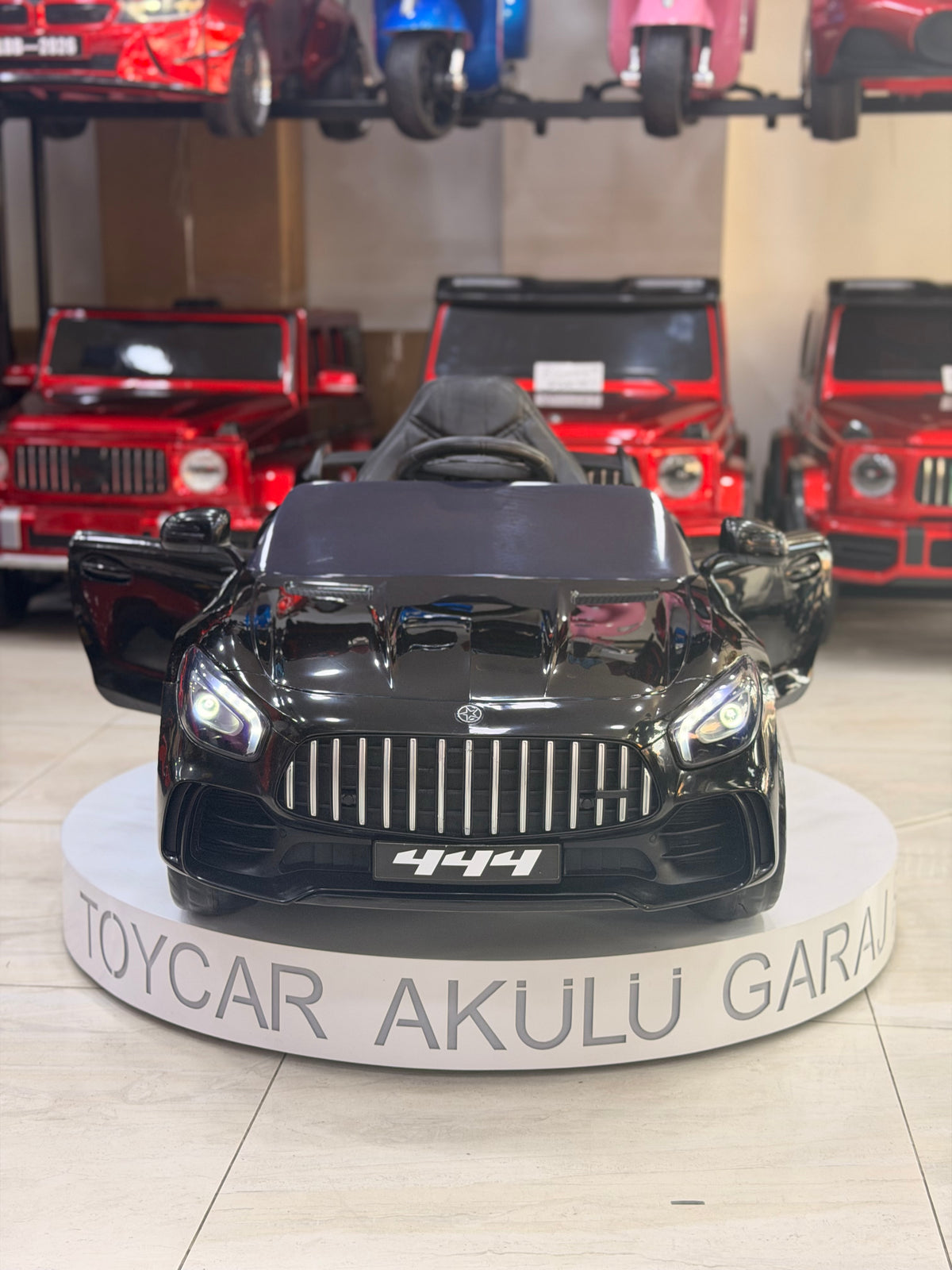 MERCEDES AKÜLÜ ARABA EVA LASTİK 12W 0-6 YAŞ SİYAH