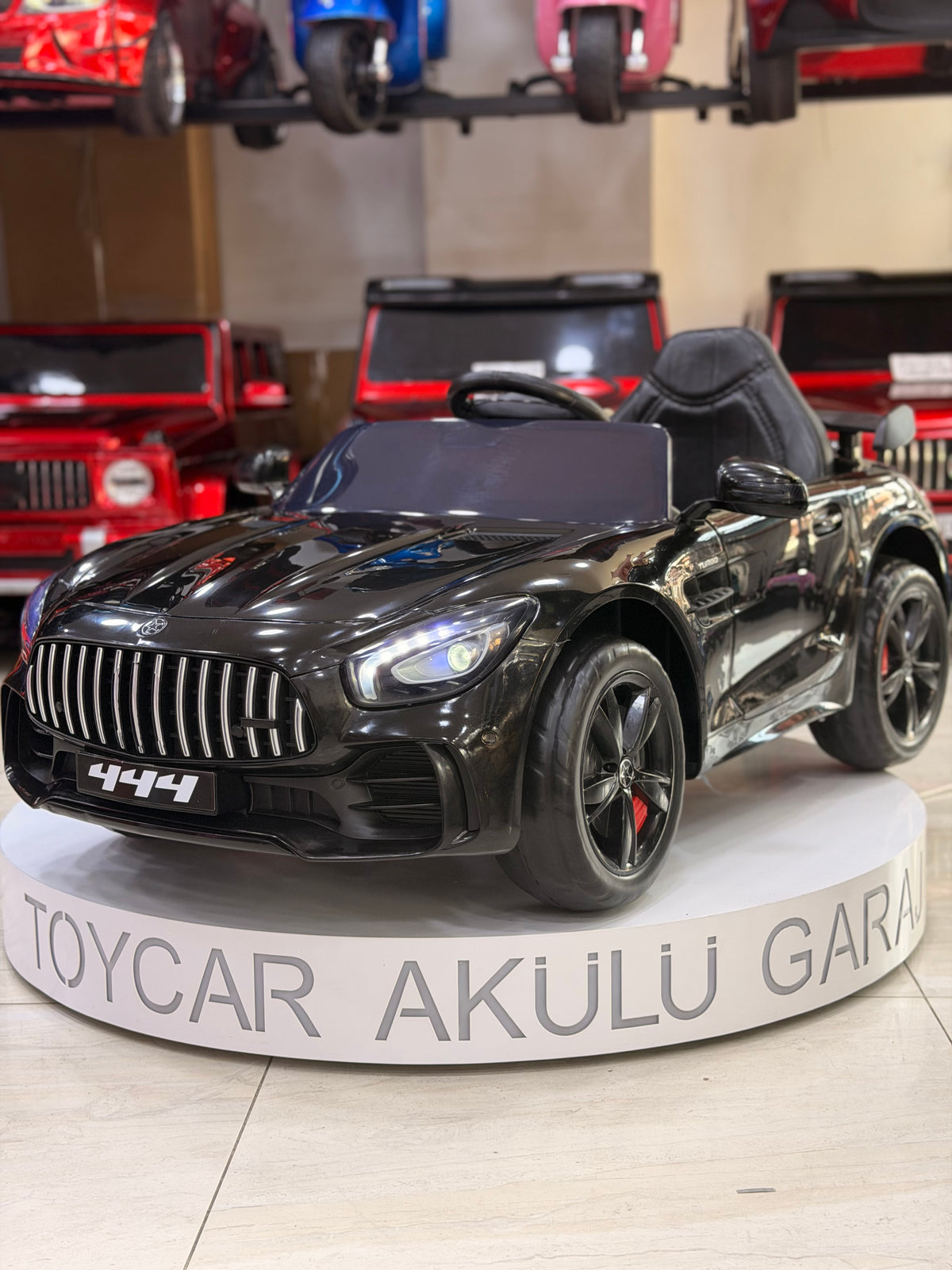 MERCEDES AKÜLÜ ARABA EVA LASTİK 12W 0-6 YAŞ SİYAH