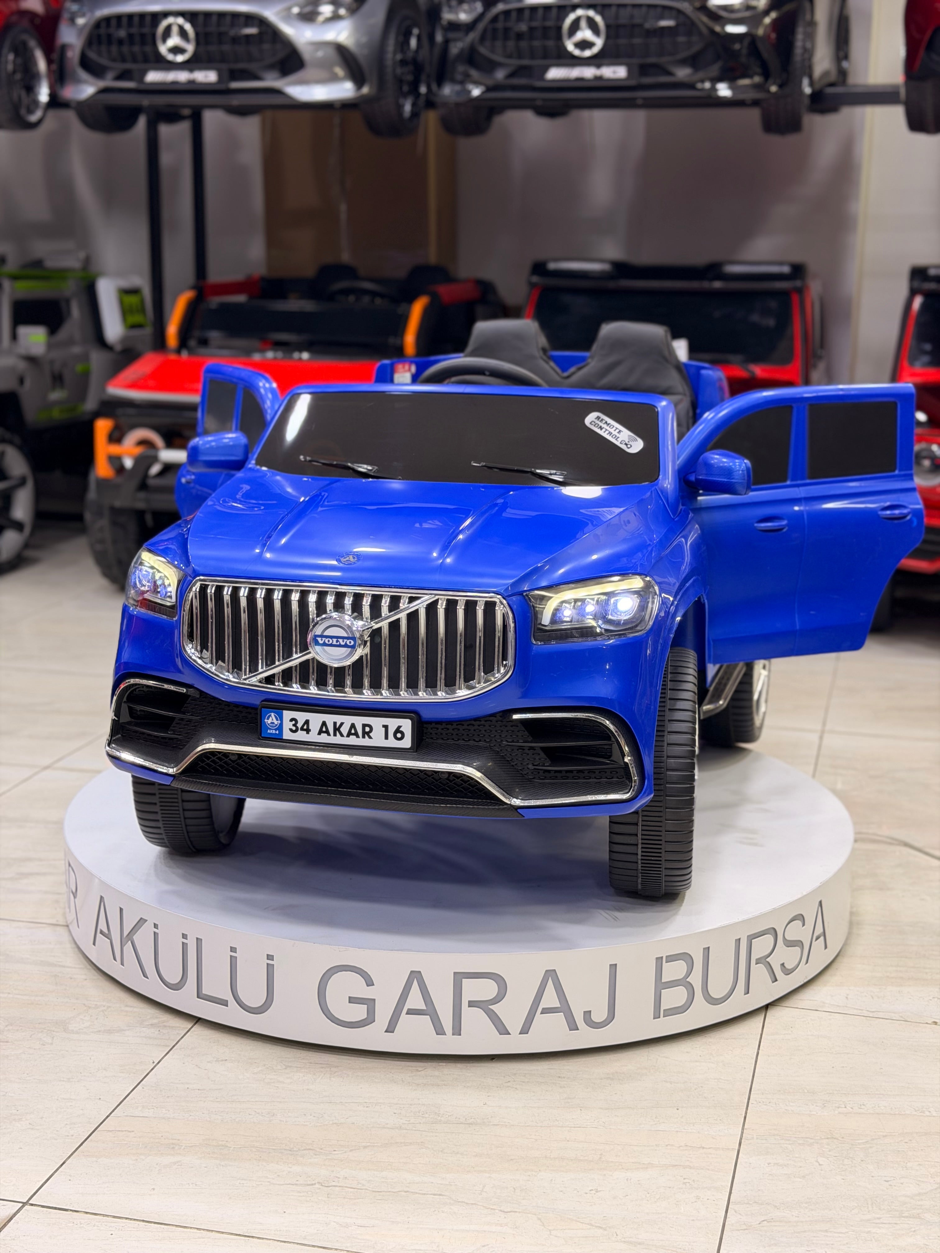 VOLVO AKÜLÜ ARABA 12W 0-6 YAŞ MAVİ