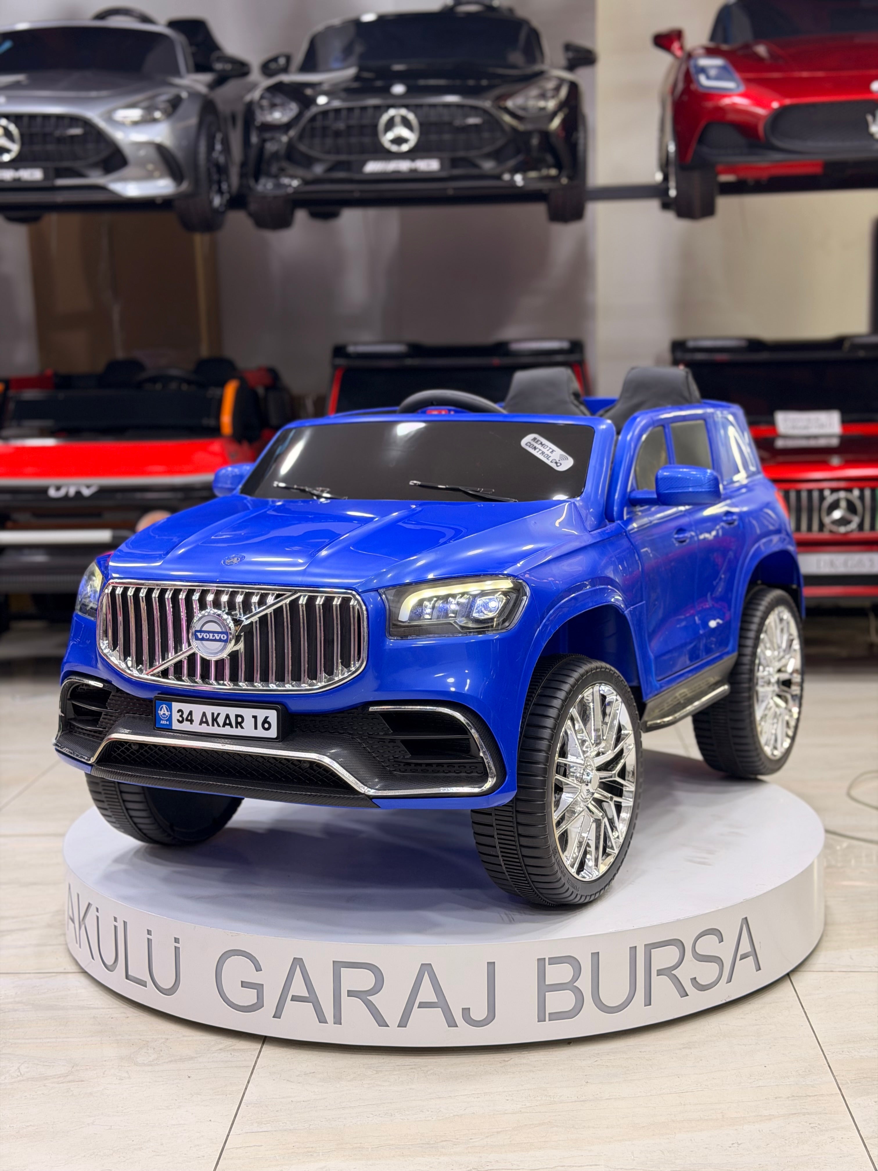 VOLVO AKÜLÜ ARABA 12W 0-6 YAŞ MAVİ