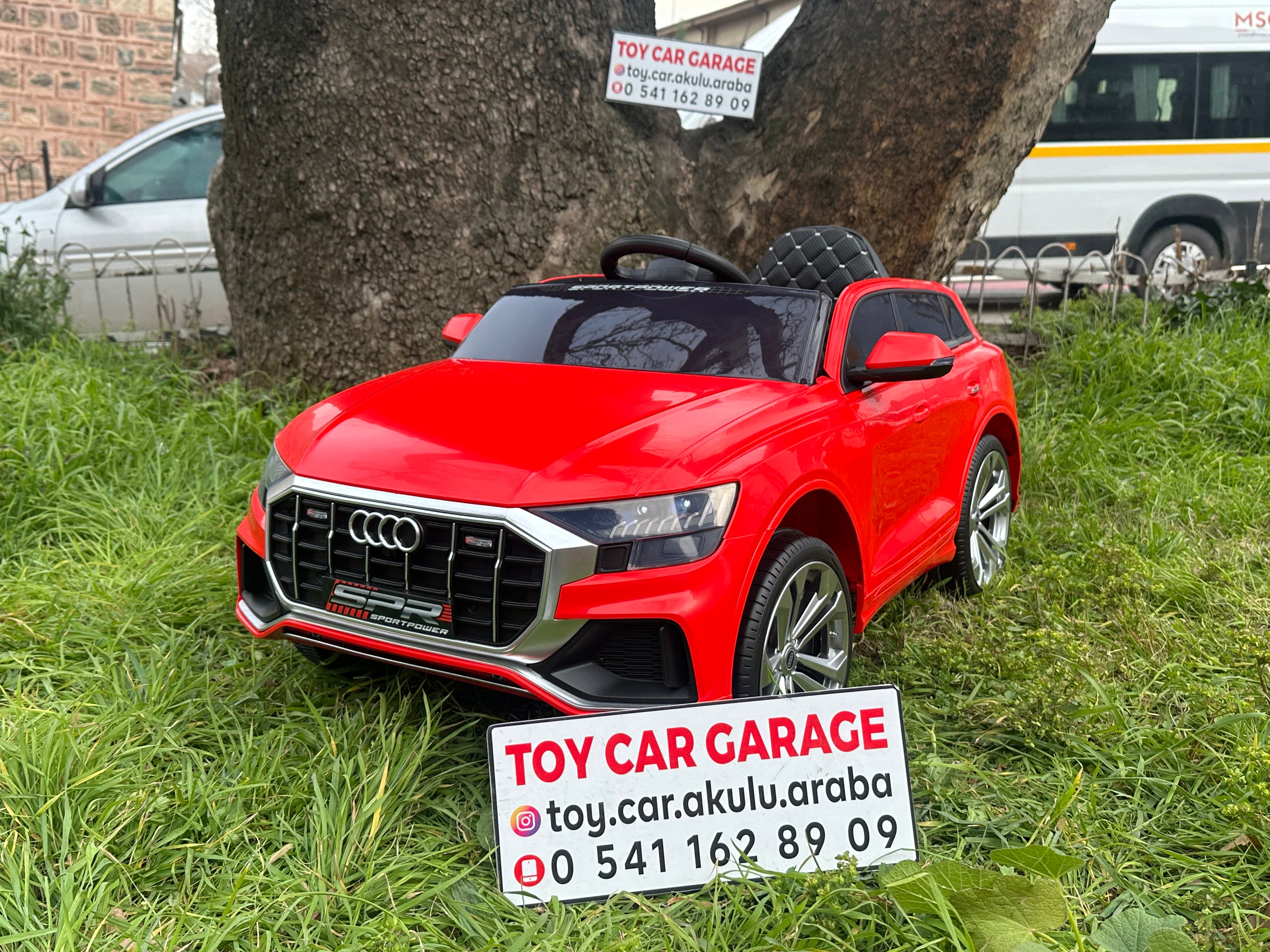 AUDİ AKÜLÜ ARABA 12W 0-6 YAŞ KIRMIZI