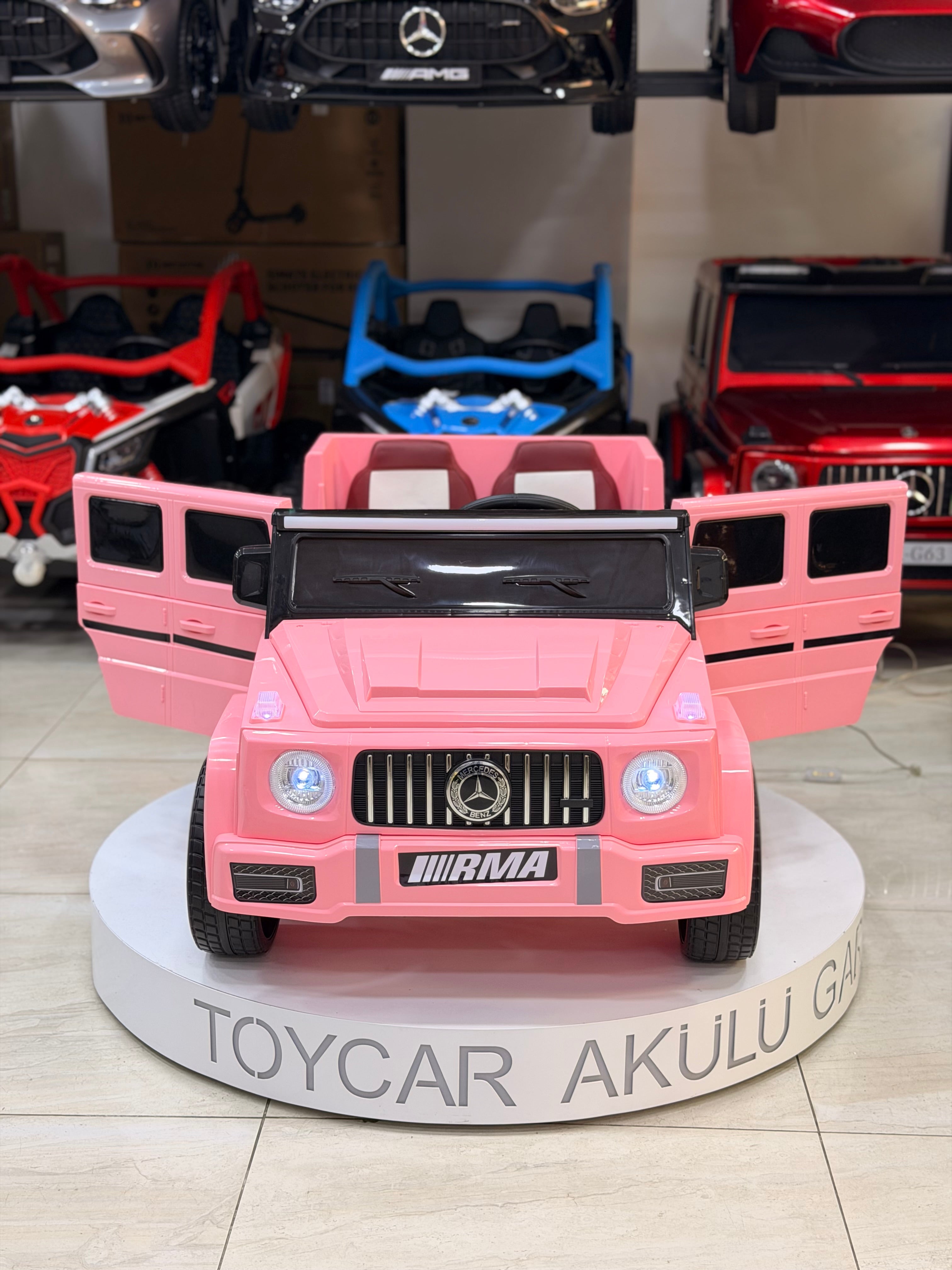 MERCEDES G63 KÜÇÜK BOY PEMBE 12W 0-6 YAŞ
