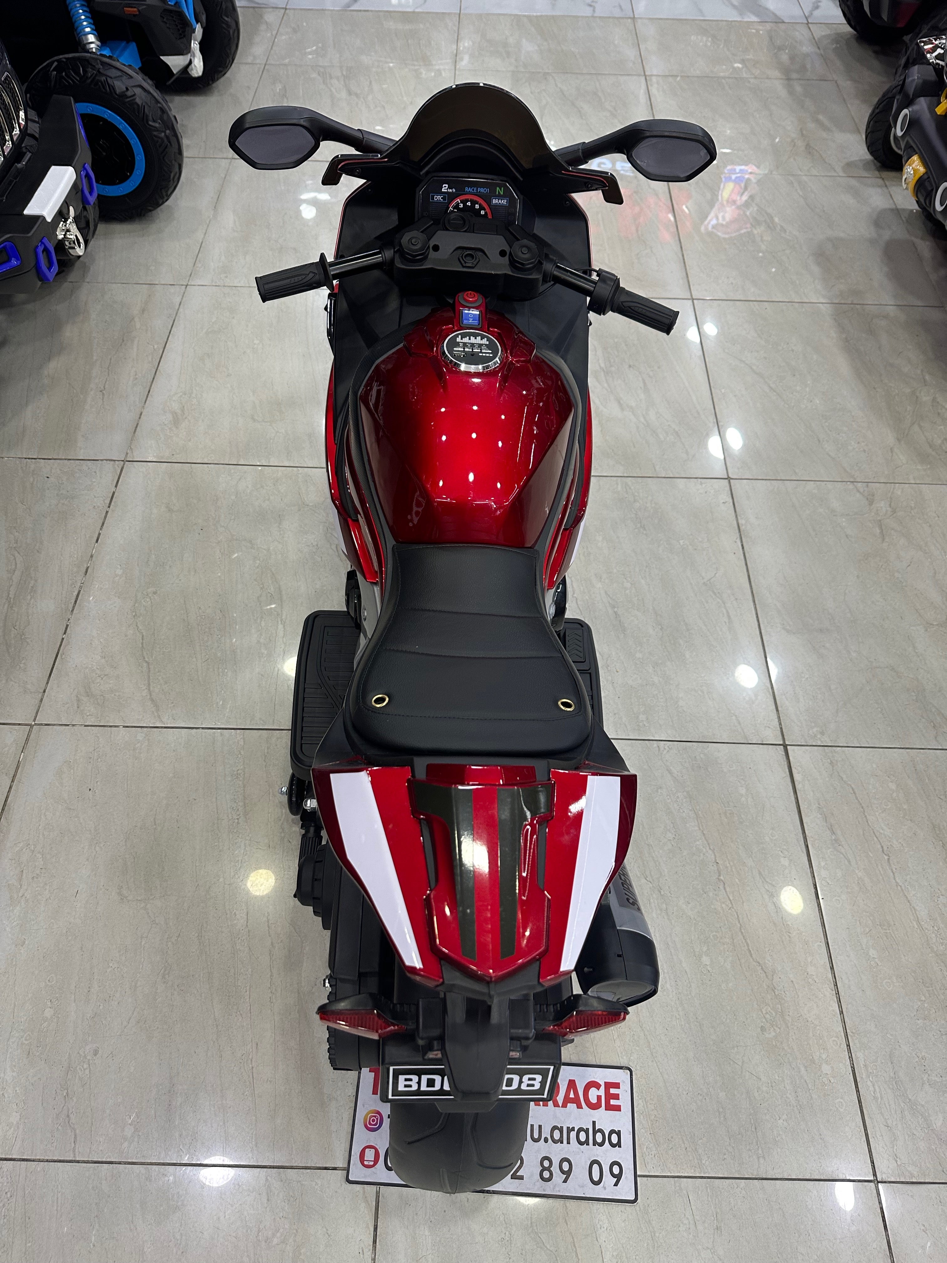 BMW S100RR AKÜLÜ MOTOR 3-9 YAŞ BORDO