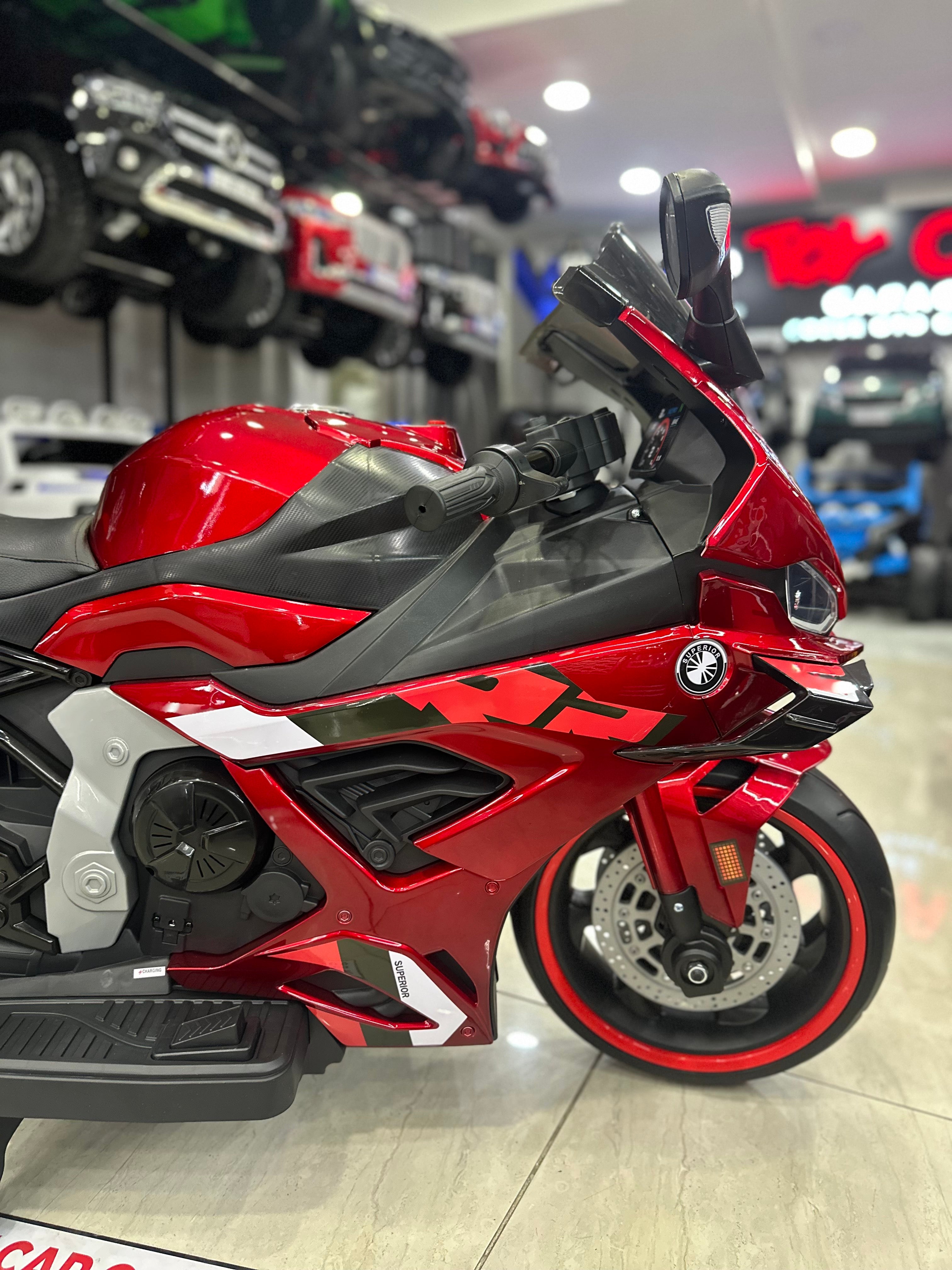 BMW S100RR AKÜLÜ MOTOR 3-9 YAŞ BORDO