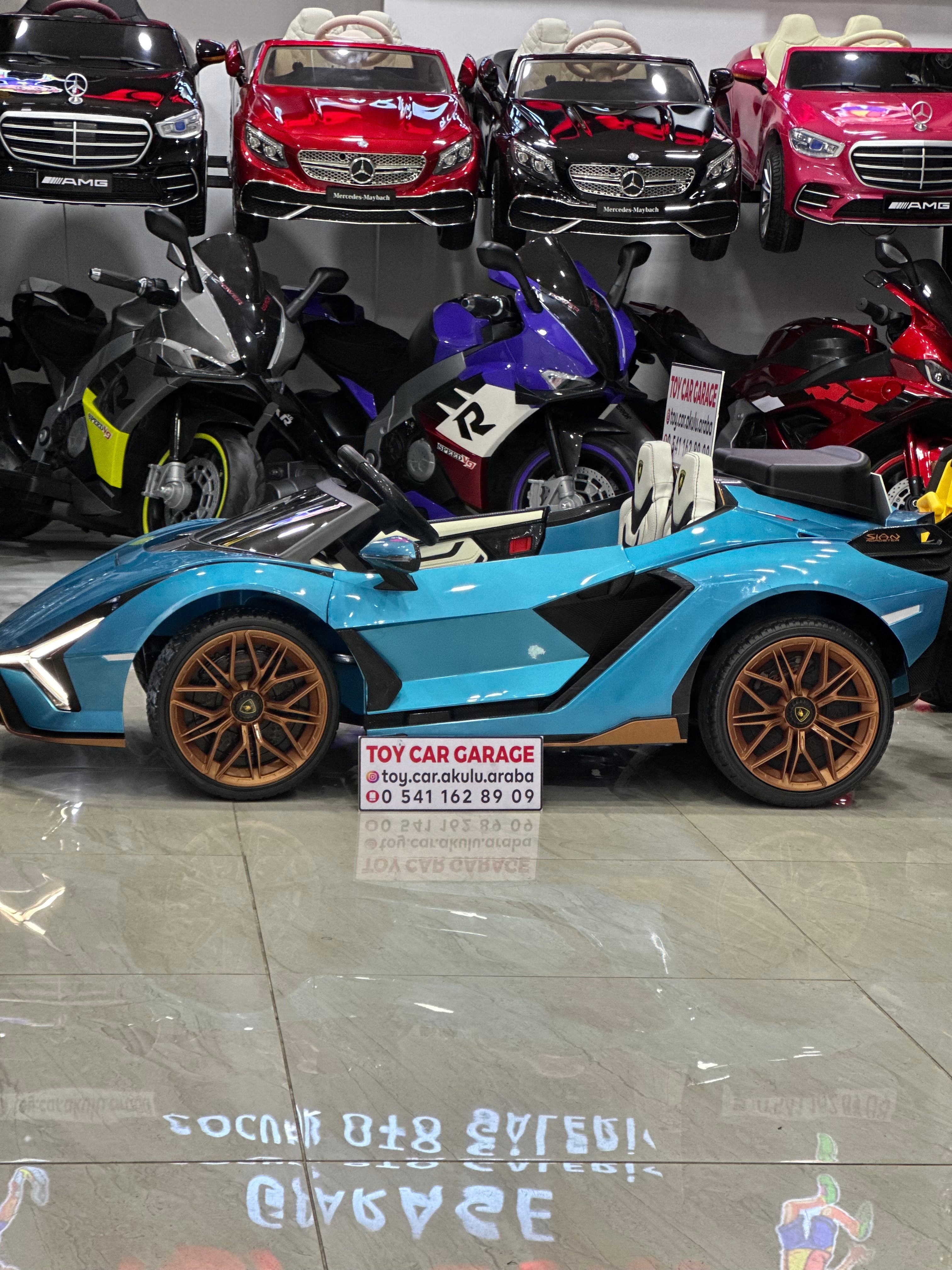 LAMBORGHİNİ SİAN DRİFT ARABASI 24W MAVİ