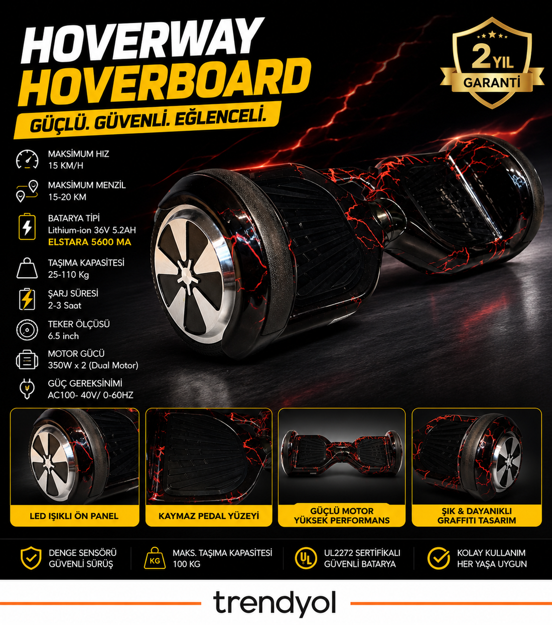 HOVERWAY HOVERBOARD 36V