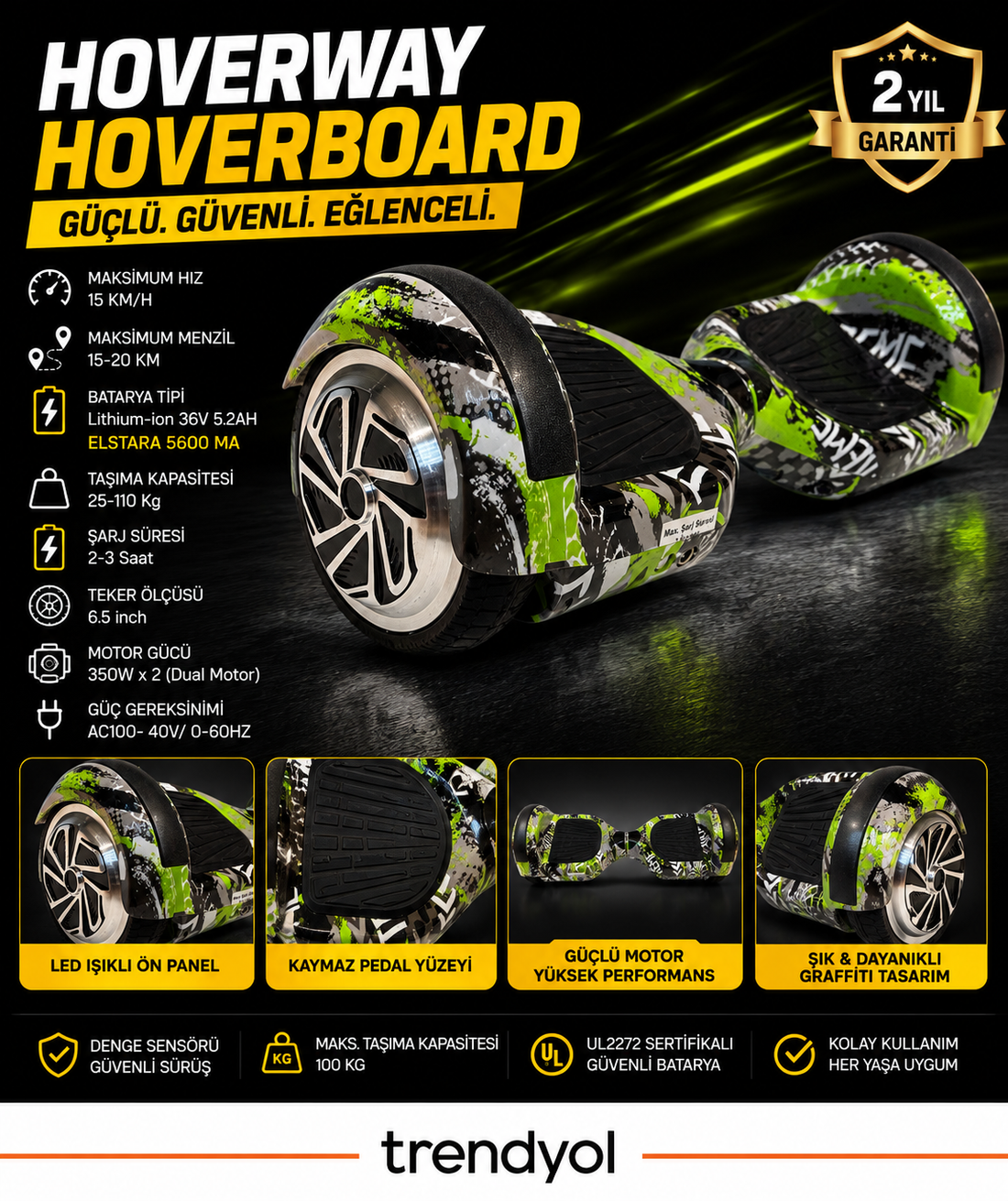 HOVERWAY HOVERBOARD 36V