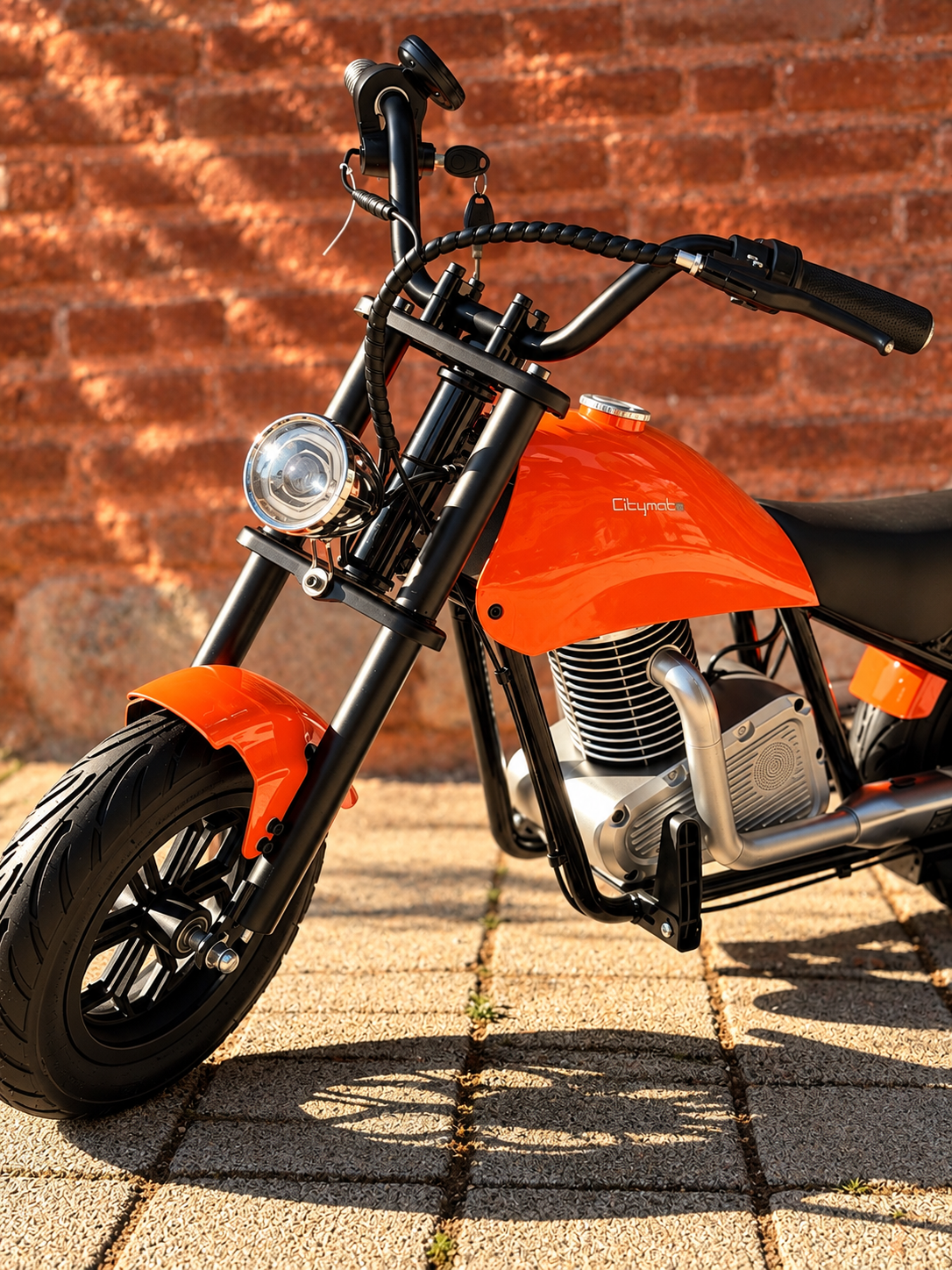 36V 180W Chopper Akülü Motor Elden Gazlı Dumanlı Şişme Lastikli Lityum pilli