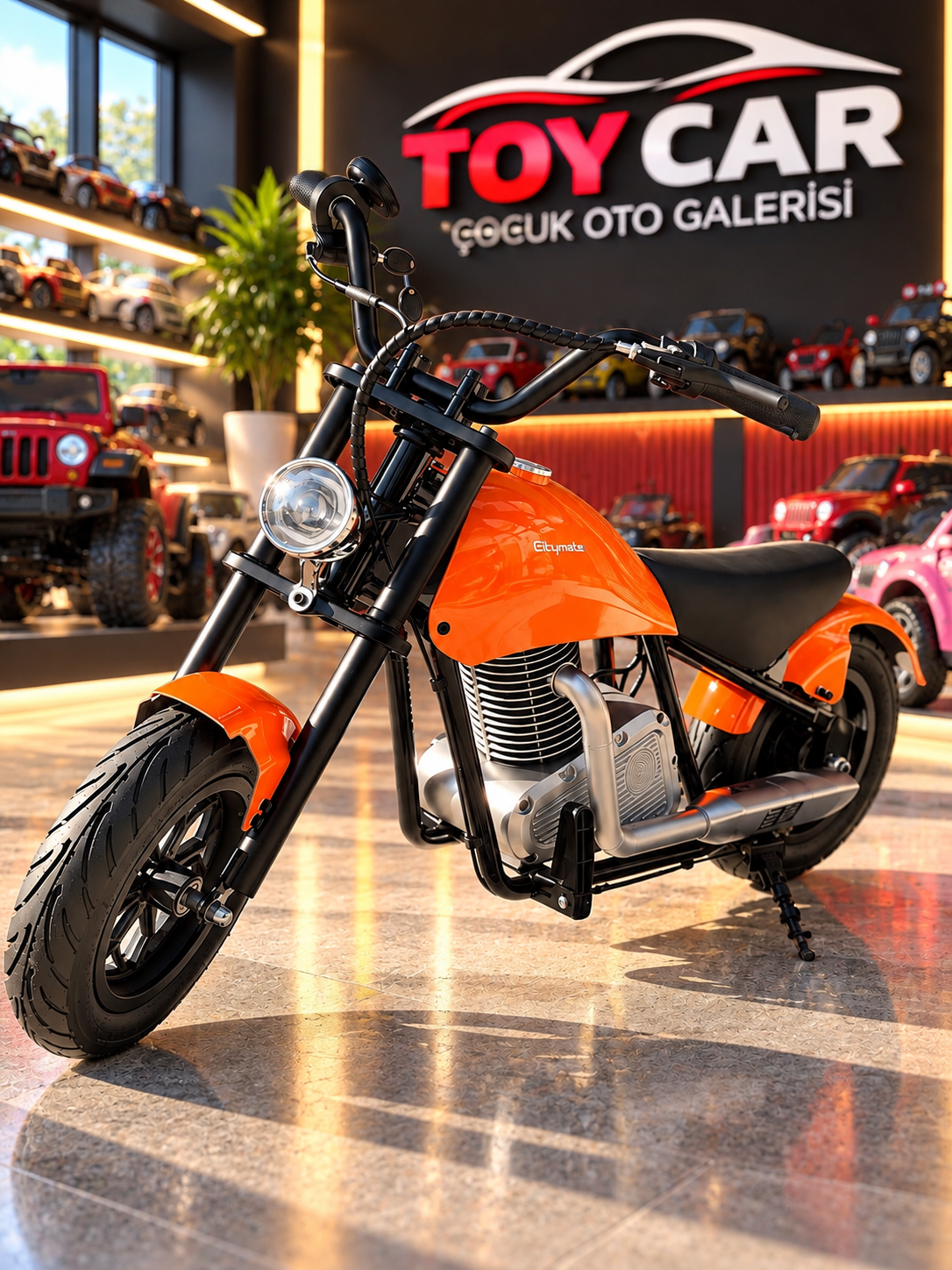 36V 180W Chopper Akülü Motor Elden Gazlı Dumanlı Şişme Lastikli Lityum pilli