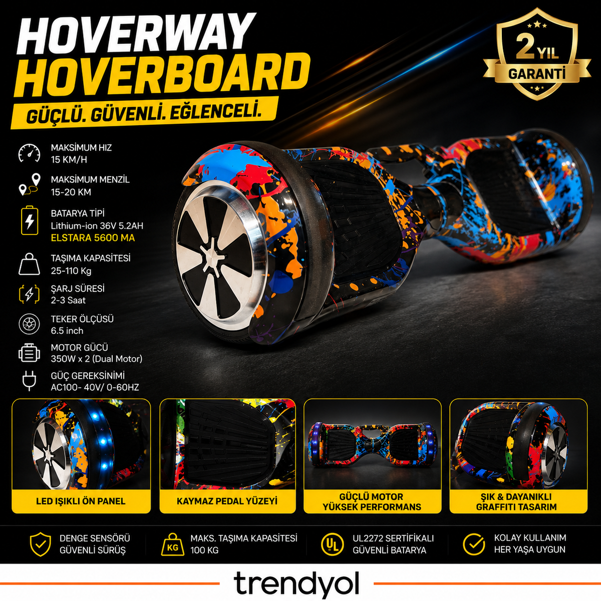 HOVERWAY HOVERBOARD 36V