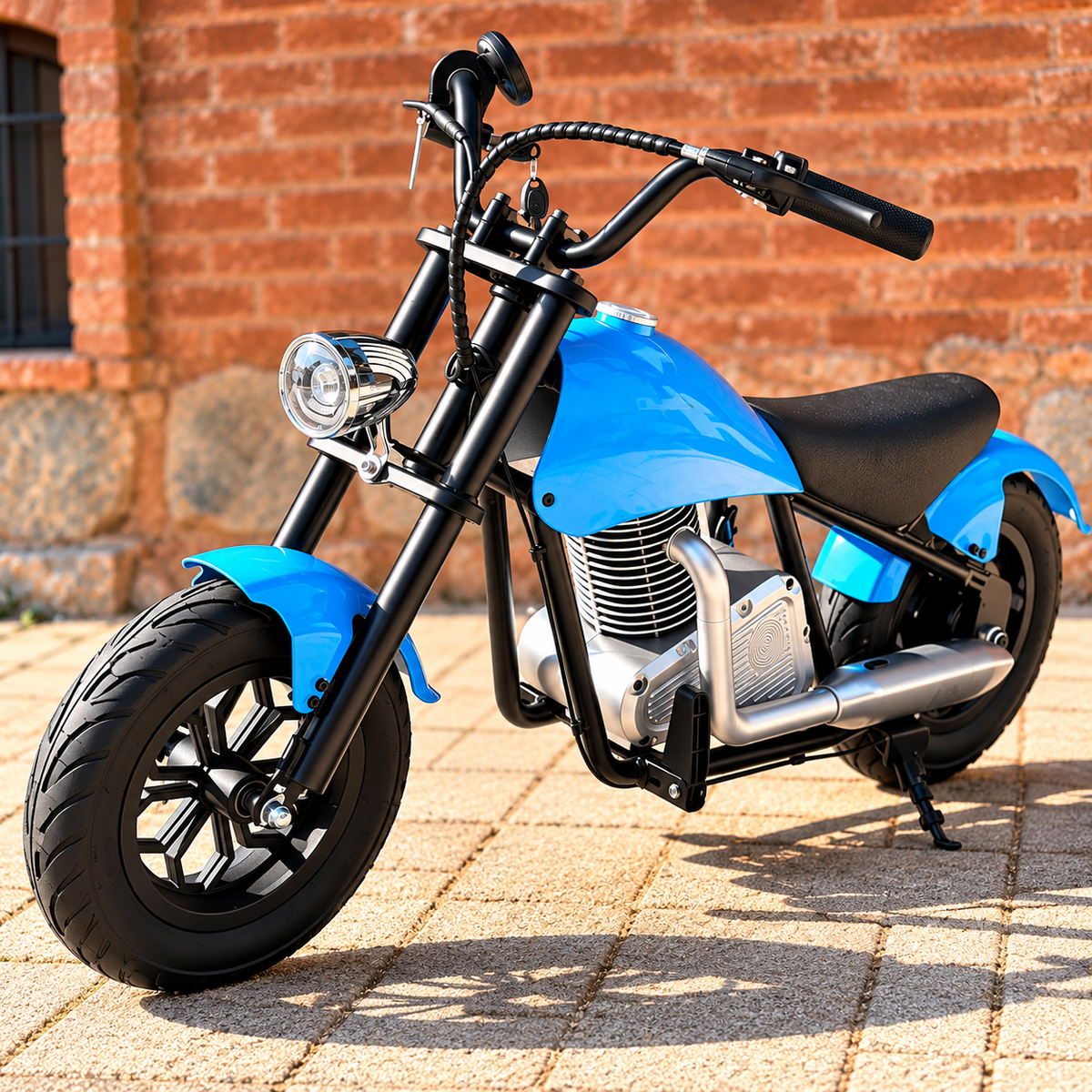 36V 180W Chopper Akülü Motor Elden Gazlı Dumanlı Şişme Lastikli Lityum pilli