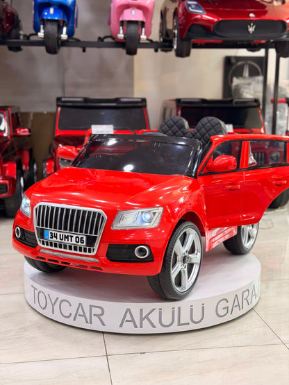 AUDİ AKÜLÜ ARABA 12W 0-6 YAŞ KIRMIZI
