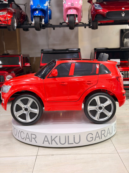 AUDİ AKÜLÜ ARABA 12W 0-6 YAŞ KIRMIZI
