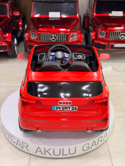 AUDİ AKÜLÜ ARABA 12W 0-6 YAŞ KIRMIZI