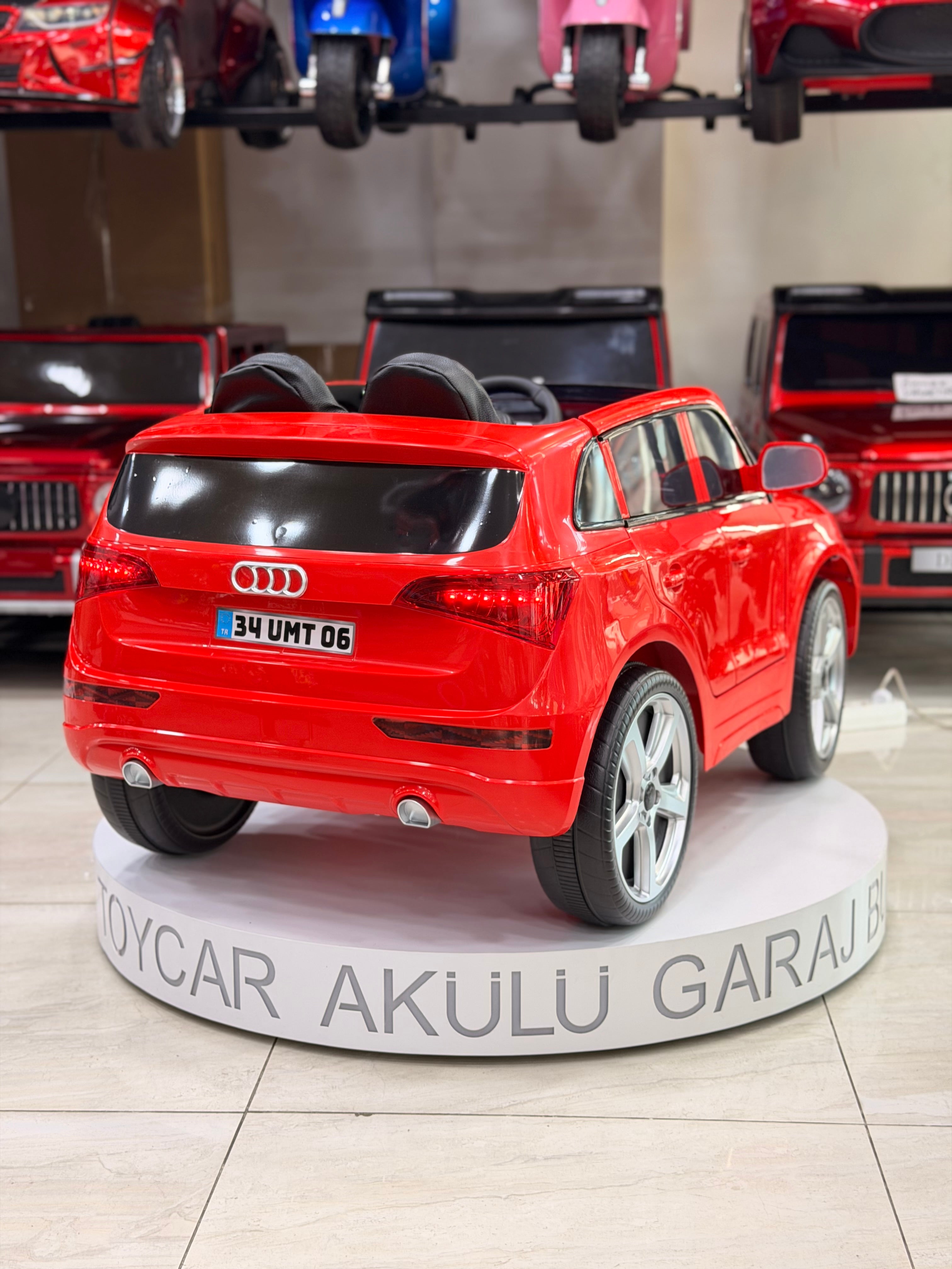 AUDİ AKÜLÜ ARABA 12W 0-6 YAŞ KIRMIZI