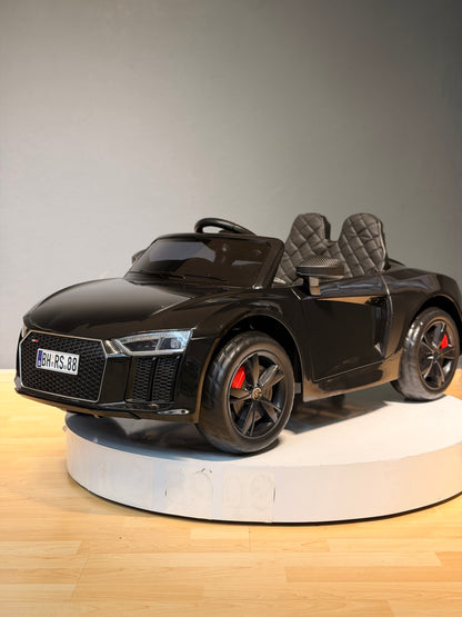 AUDİ AKÜLÜ ARABA EVA LASTİK 12W 0-6 YAŞ SİYAH