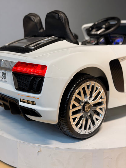 AUDİ AKÜLÜ ARABA 12W 0-6 YAŞ BEYAZ