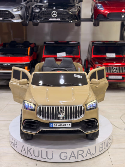 MASERATİ AKÜLÜ ARABA 12W 0-6 YAŞ KUM