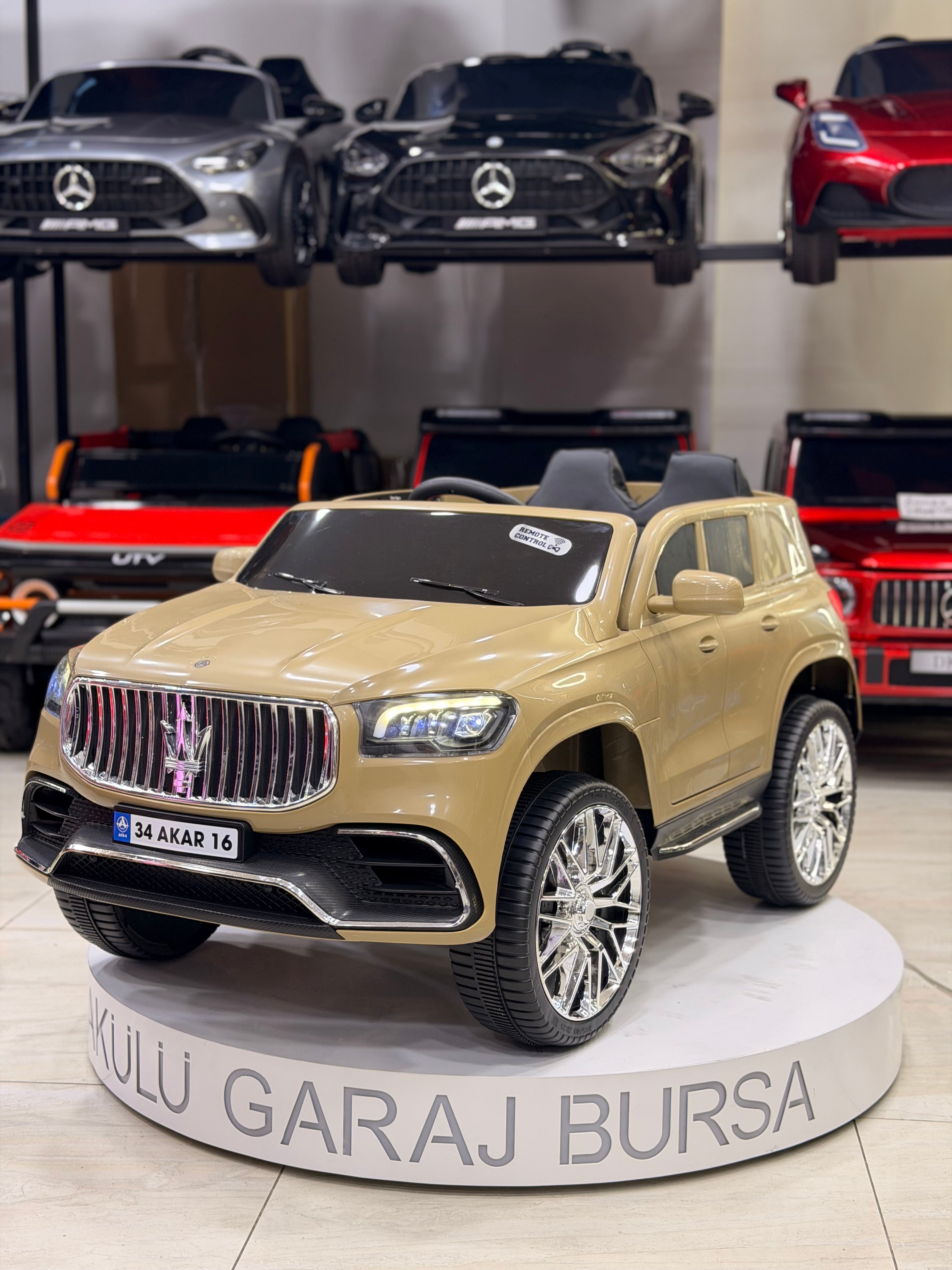 MASERATİ AKÜLÜ ARABA 12W 0-6 YAŞ KUM