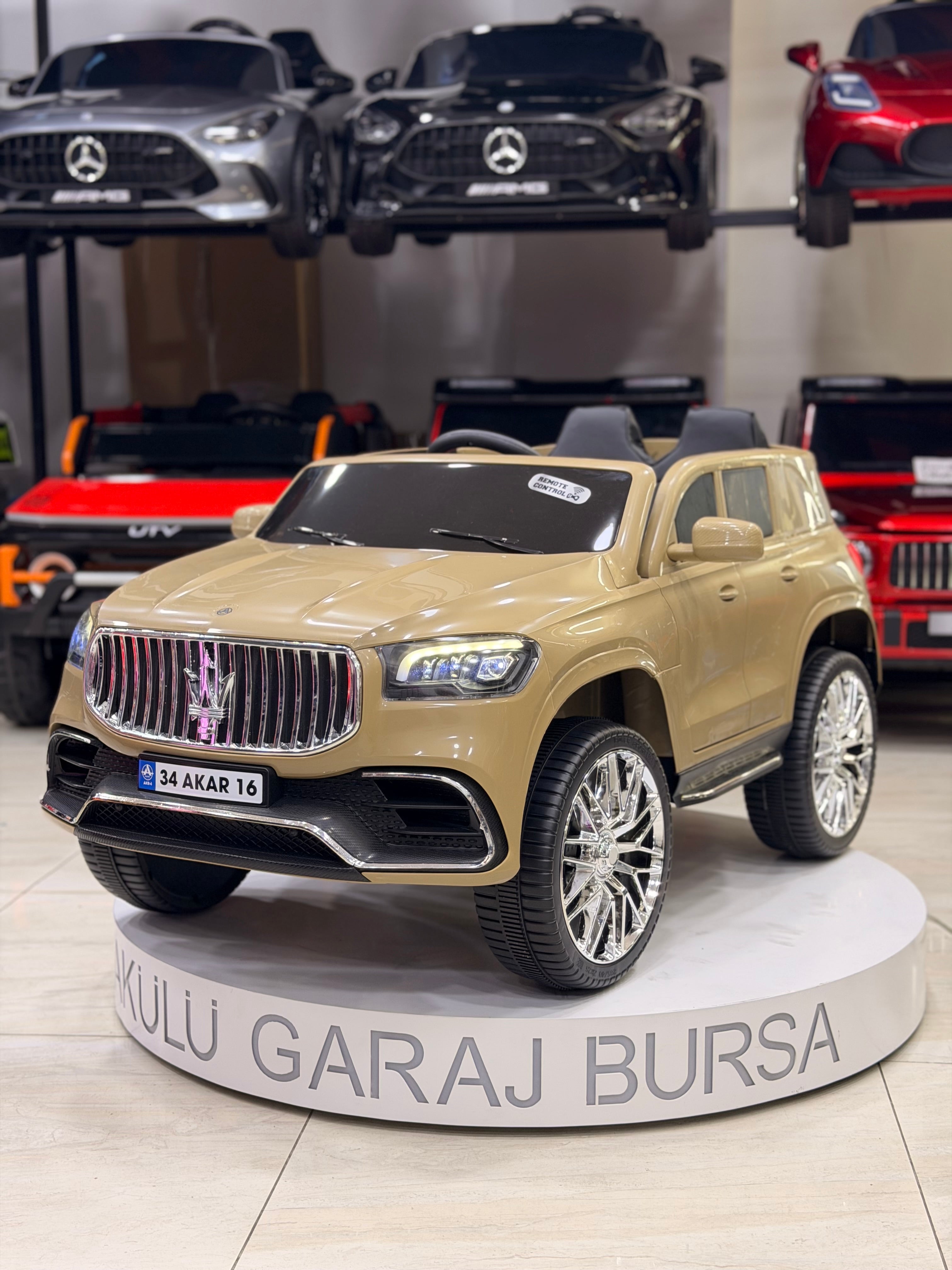 MASERATİ AKÜLÜ ARABA 12W 0-6 YAŞ KUM