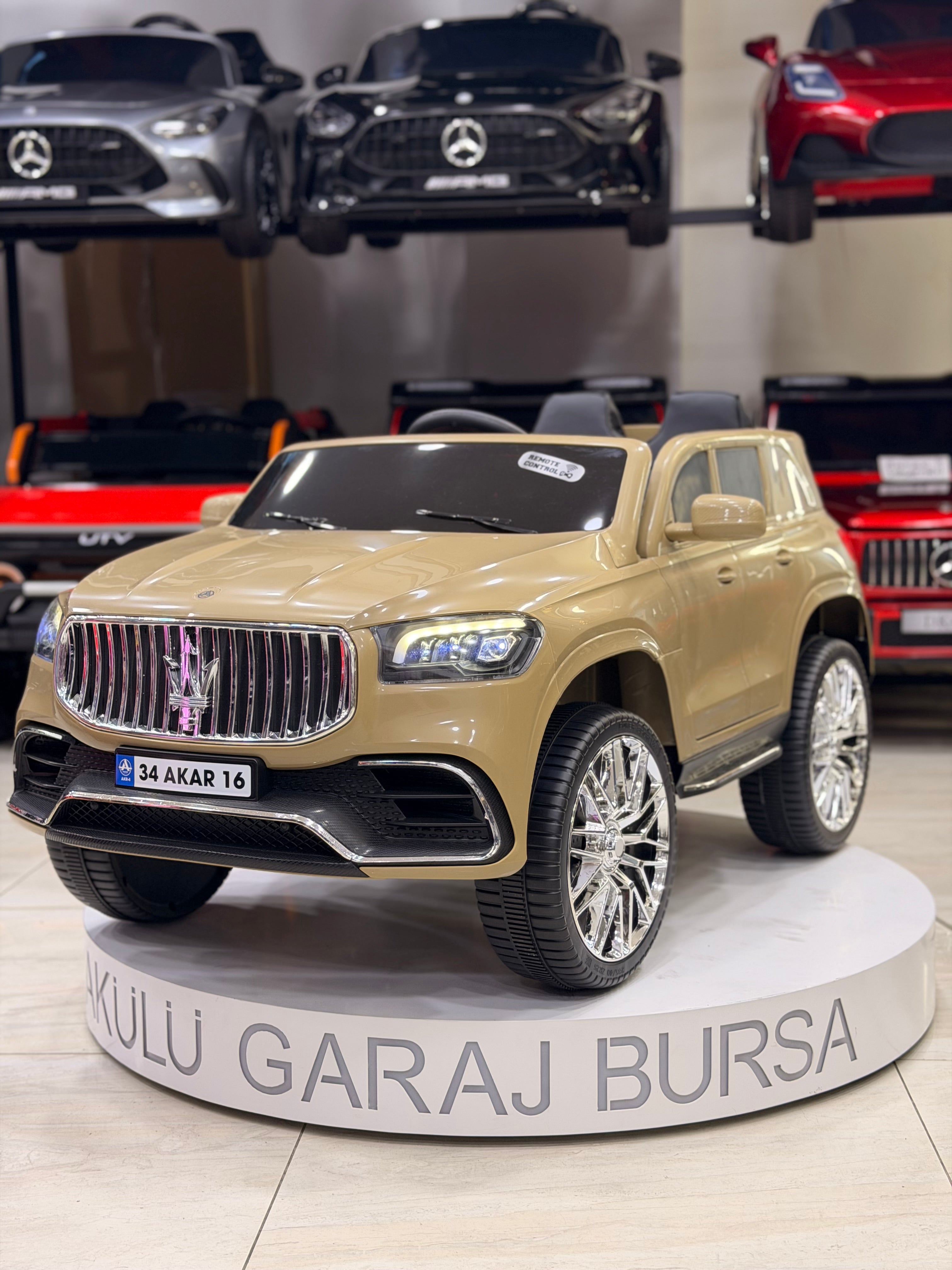 MASERATİ AKÜLÜ ARABA 12W 0-6 YAŞ KUM