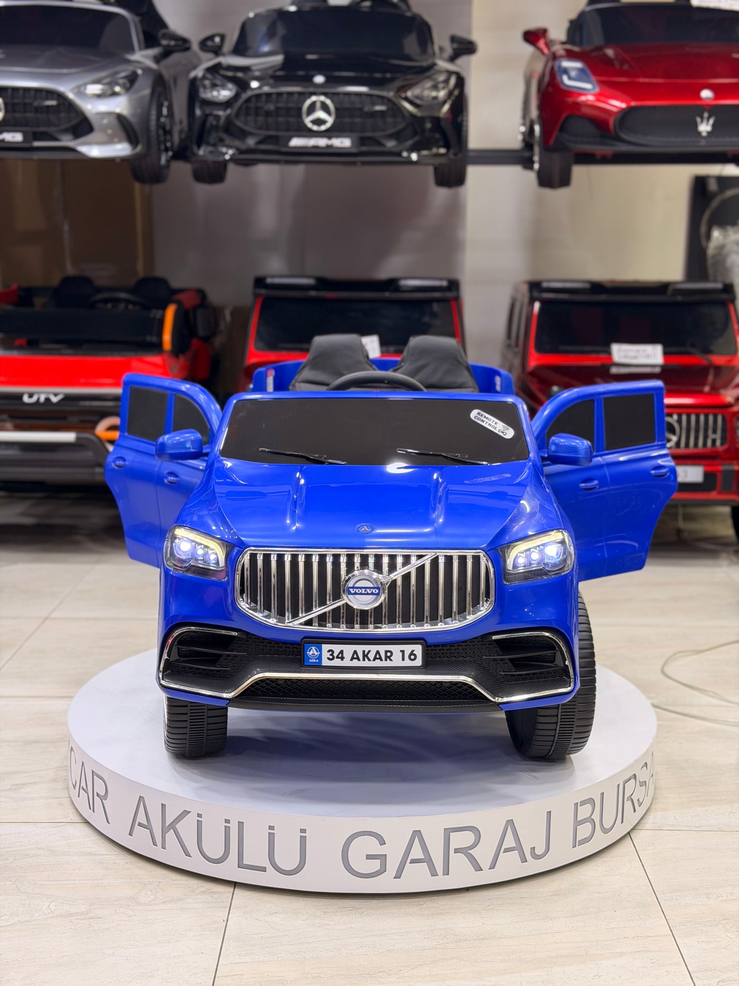 VOLVO AKÜLÜ ARABA 12W 0-6 YAŞ MAVİ