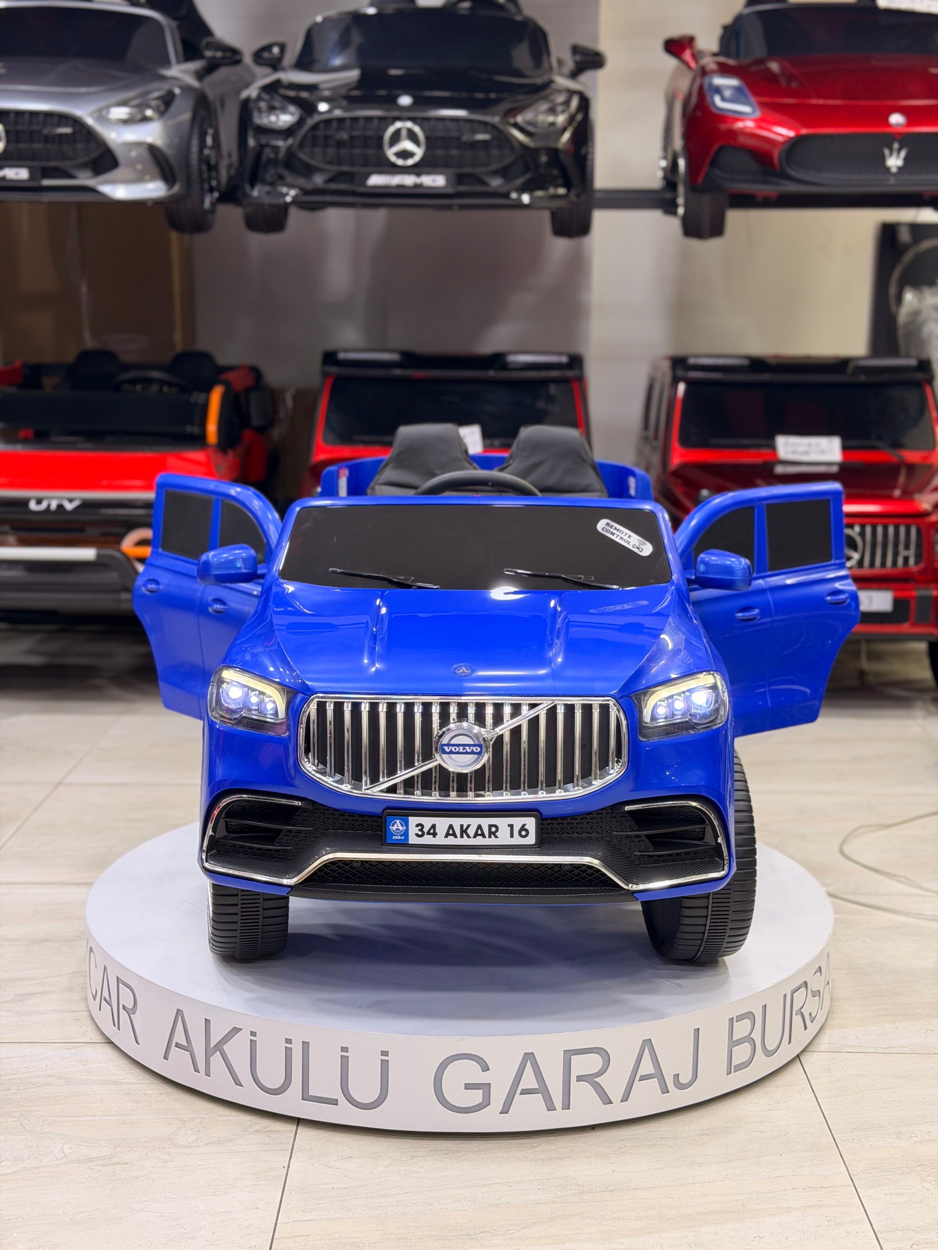 VOLVO AKÜLÜ ARABA 12W 0-6 YAŞ MAVİ