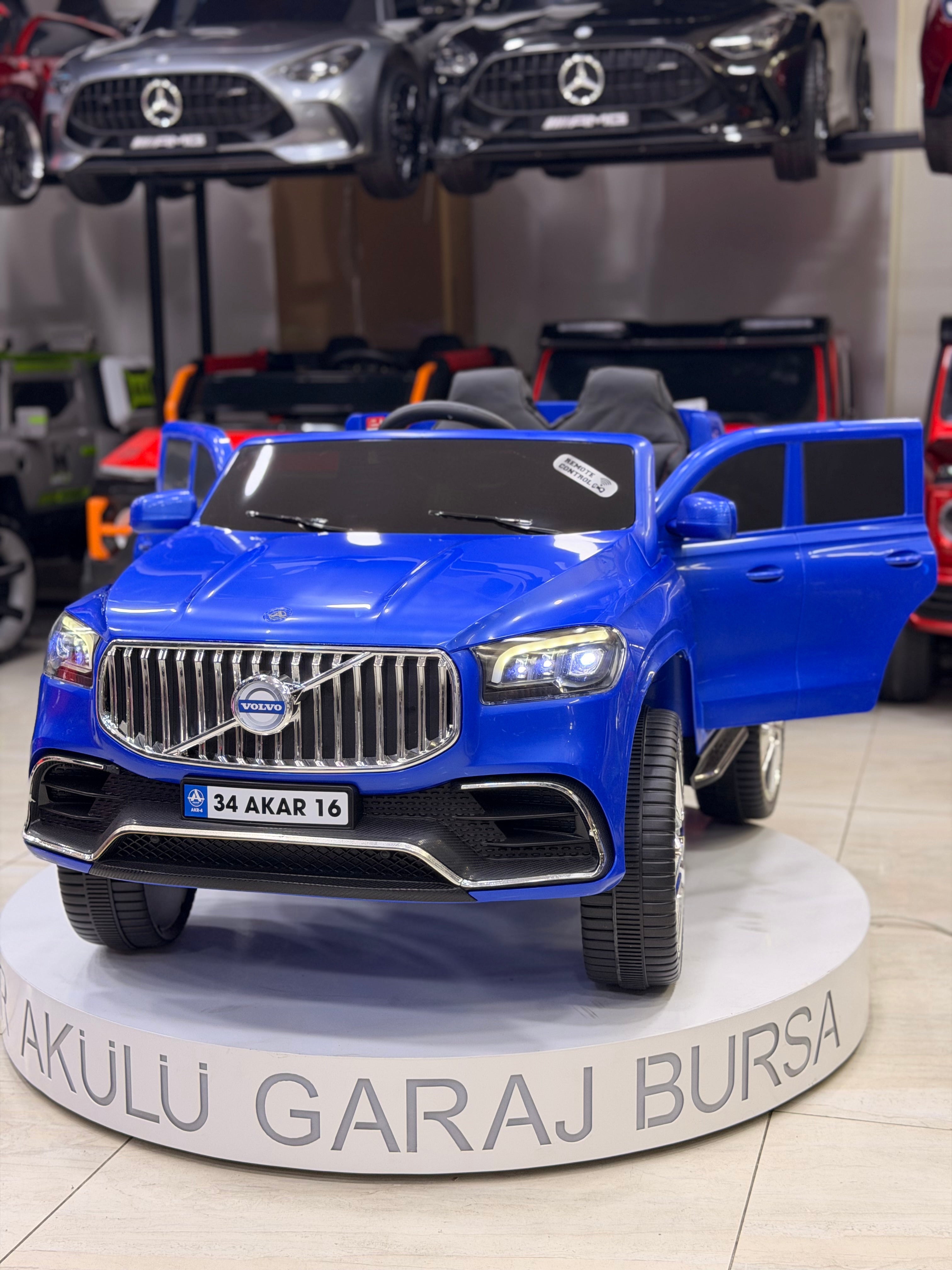 VOLVO AKÜLÜ ARABA 12W 0-6 YAŞ MAVİ