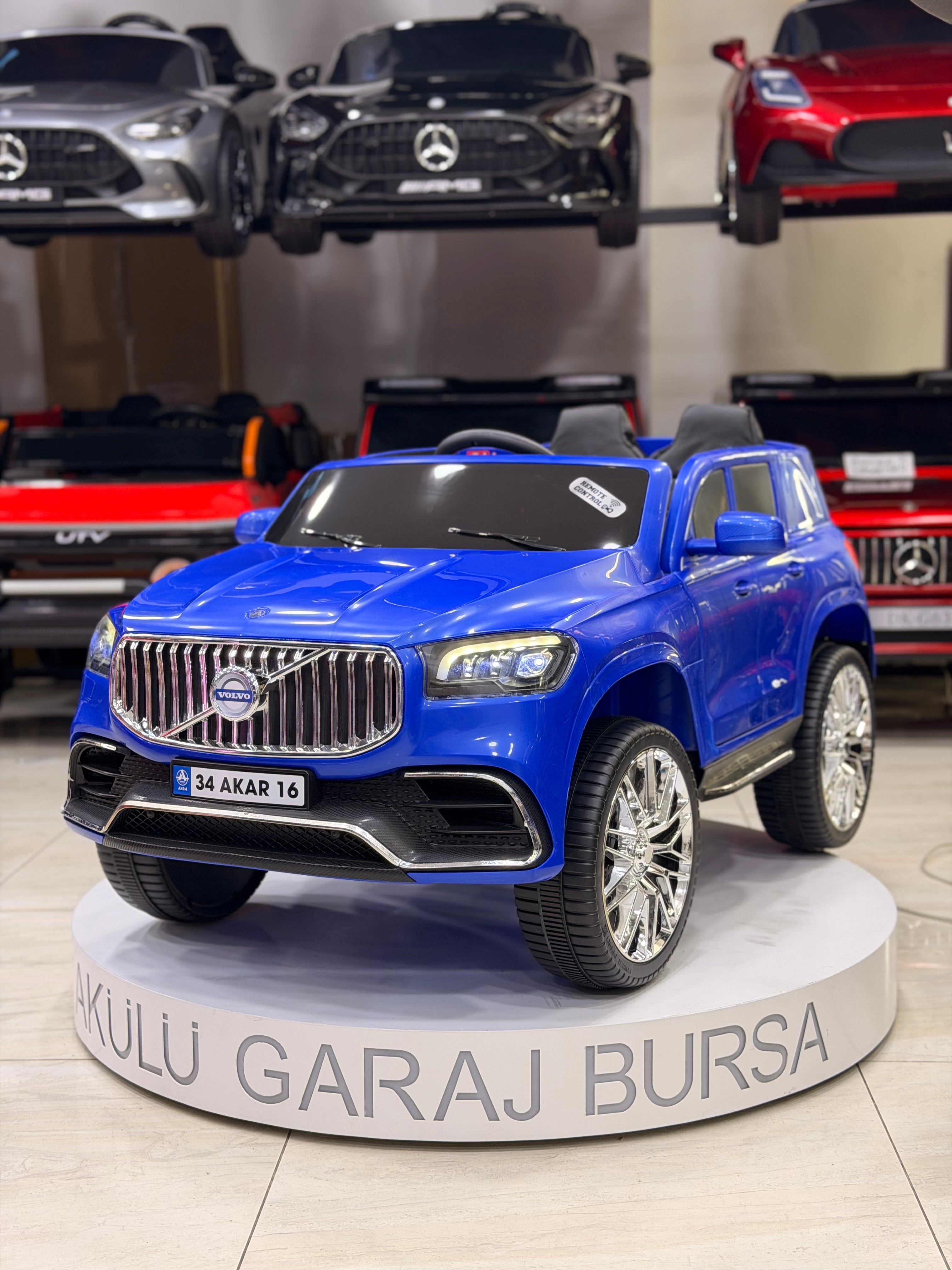 VOLVO AKÜLÜ ARABA 12W 0-6 YAŞ MAVİ