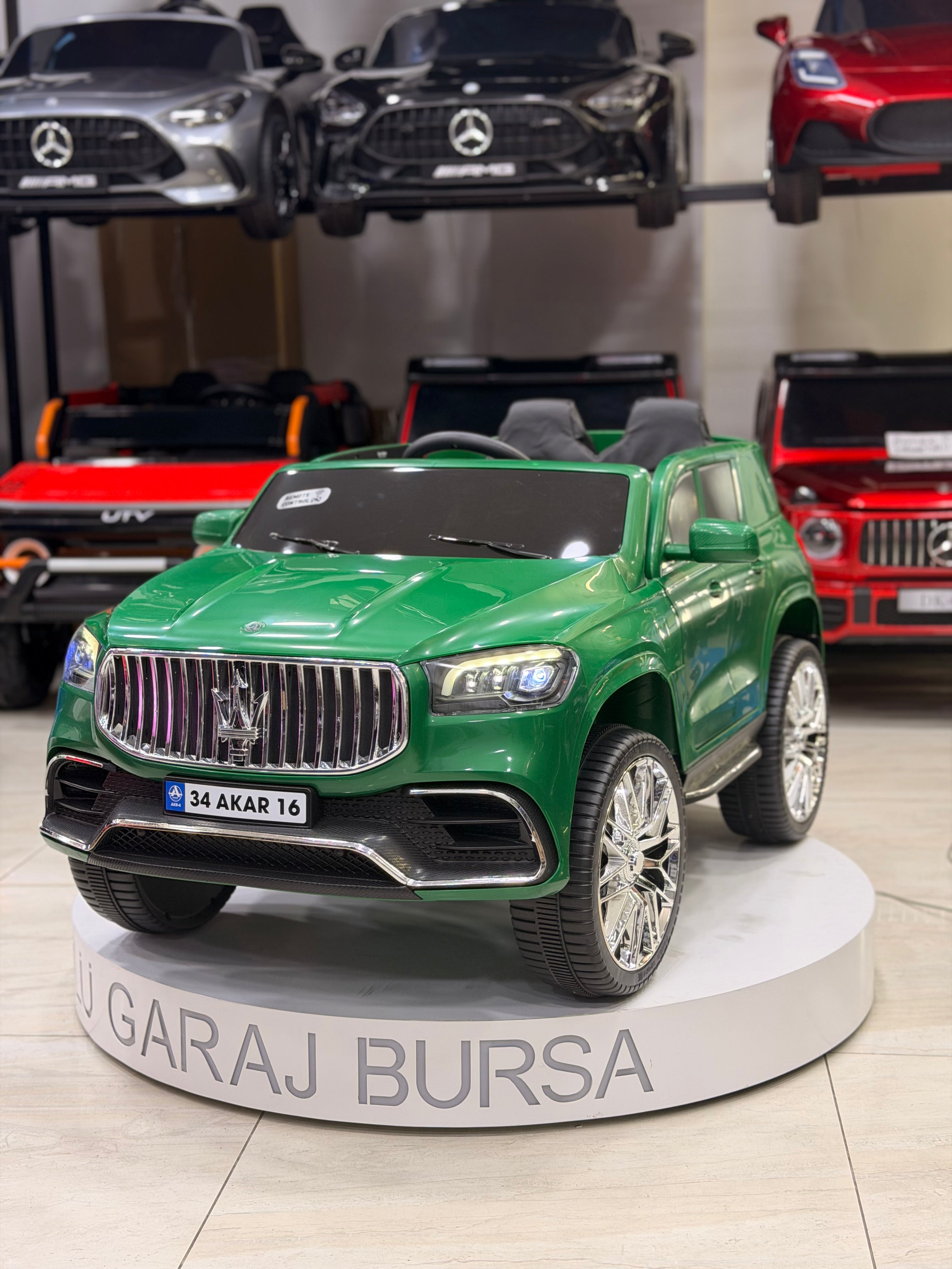 MASERATİ AKÜLÜ ARABA 12W 0-6 YAŞ YEŞİL