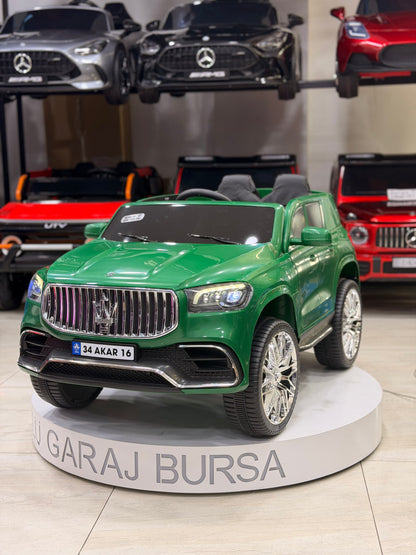 MASERATİ AKÜLÜ ARABA 12W 0-6 YAŞ YEŞİL