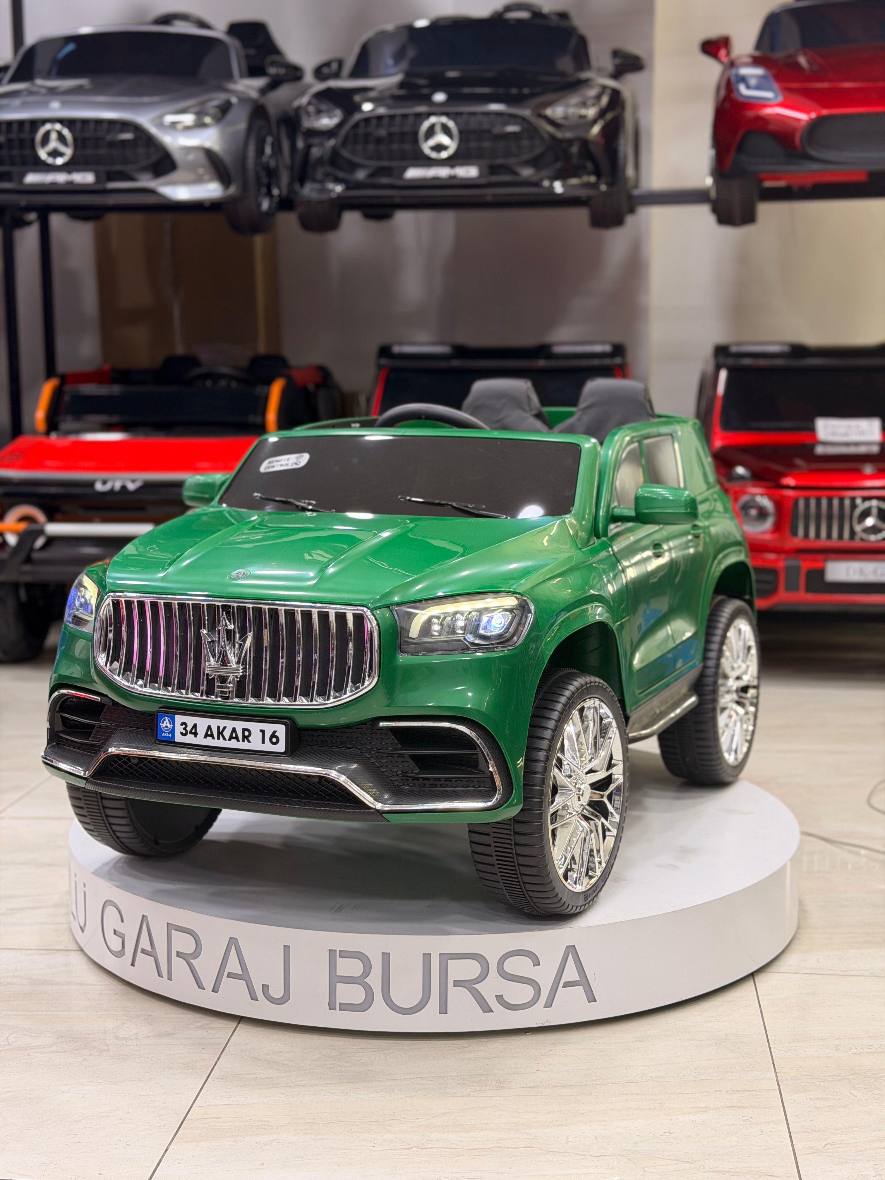 MASERATİ AKÜLÜ ARABA 12W 0-6 YAŞ YEŞİL