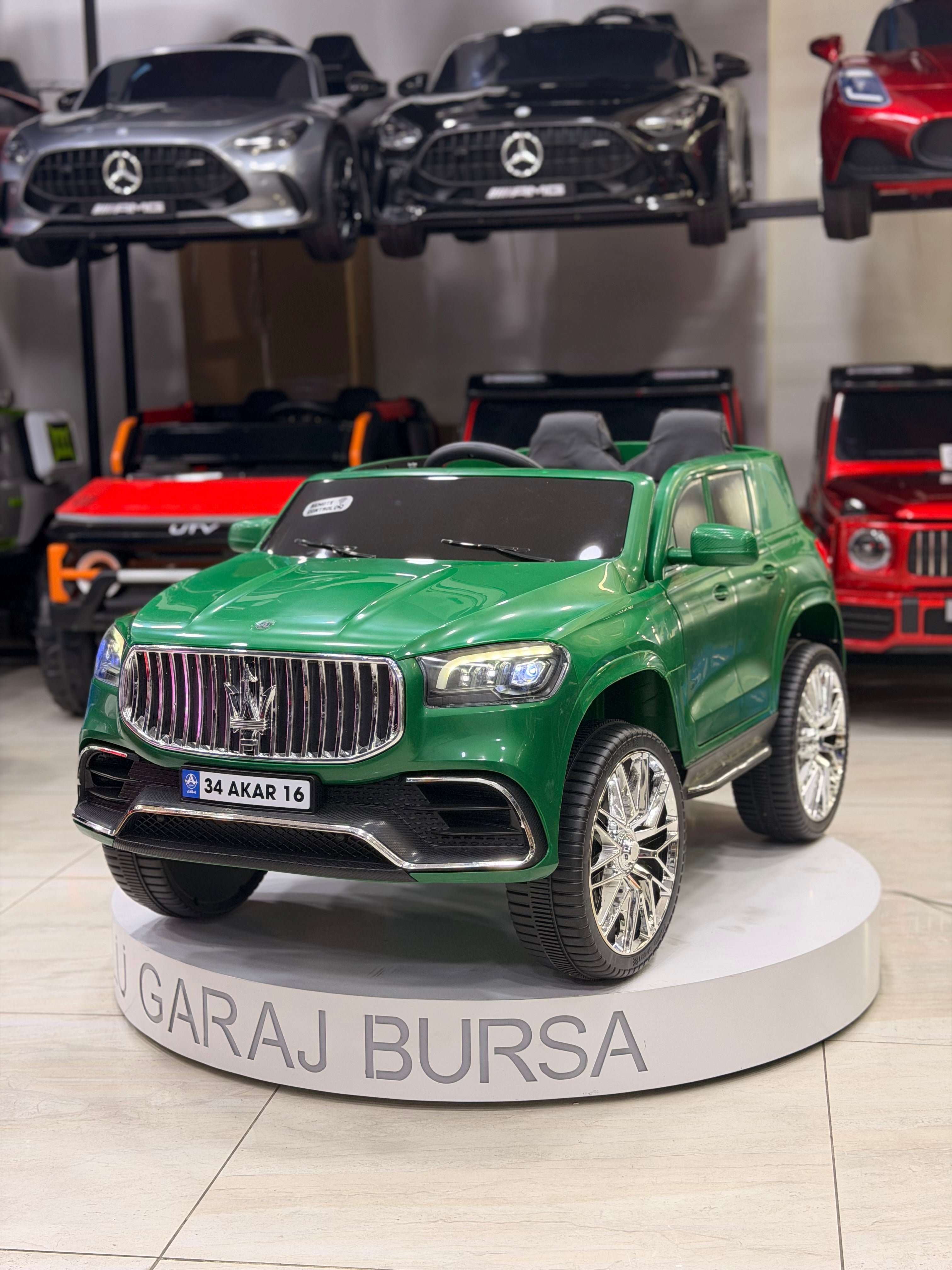 MASERATİ AKÜLÜ ARABA 12W 0-6 YAŞ YEŞİL