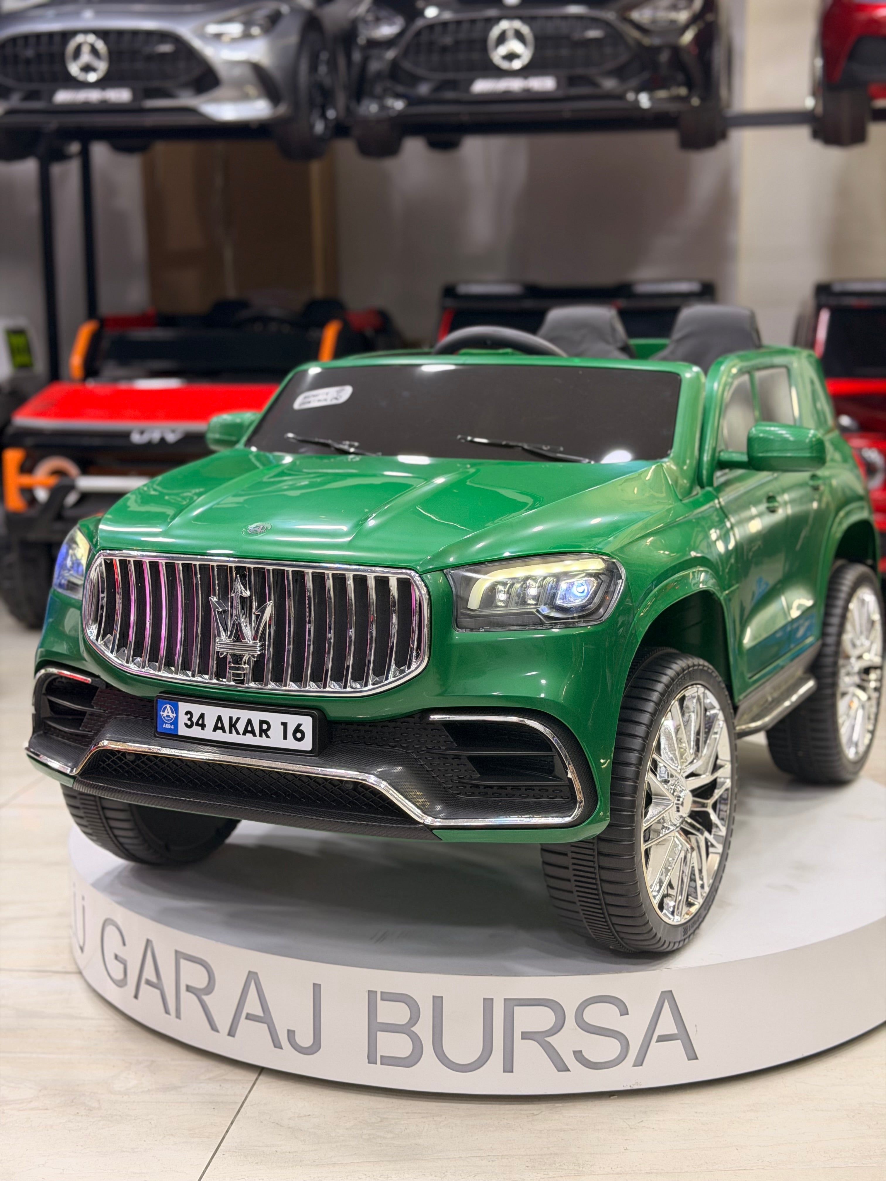 MASERATİ AKÜLÜ ARABA 12W 0-6 YAŞ YEŞİL