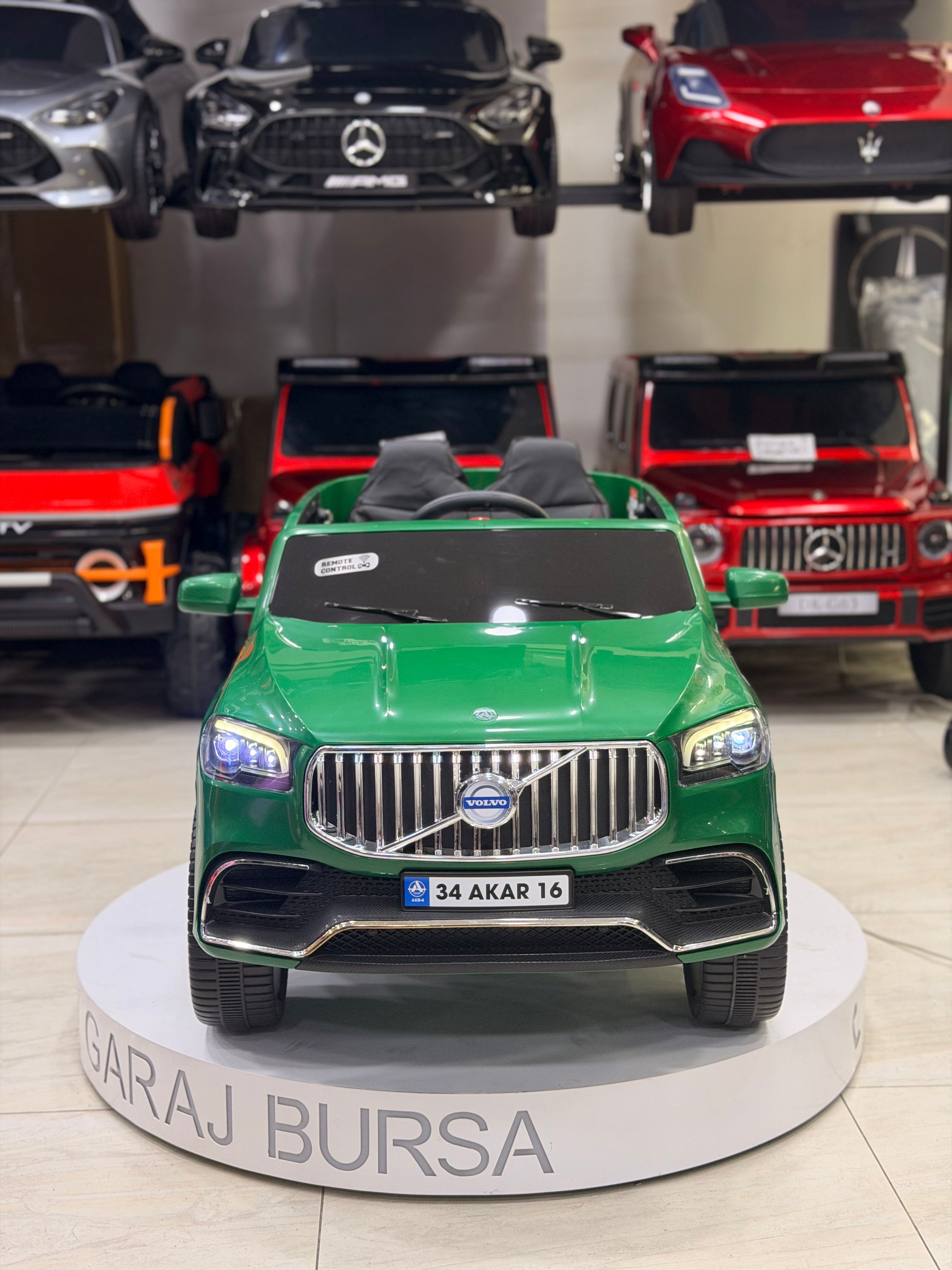 VOLVO AKÜLÜ ARABA 12W 0-6 YAŞ YEŞİL