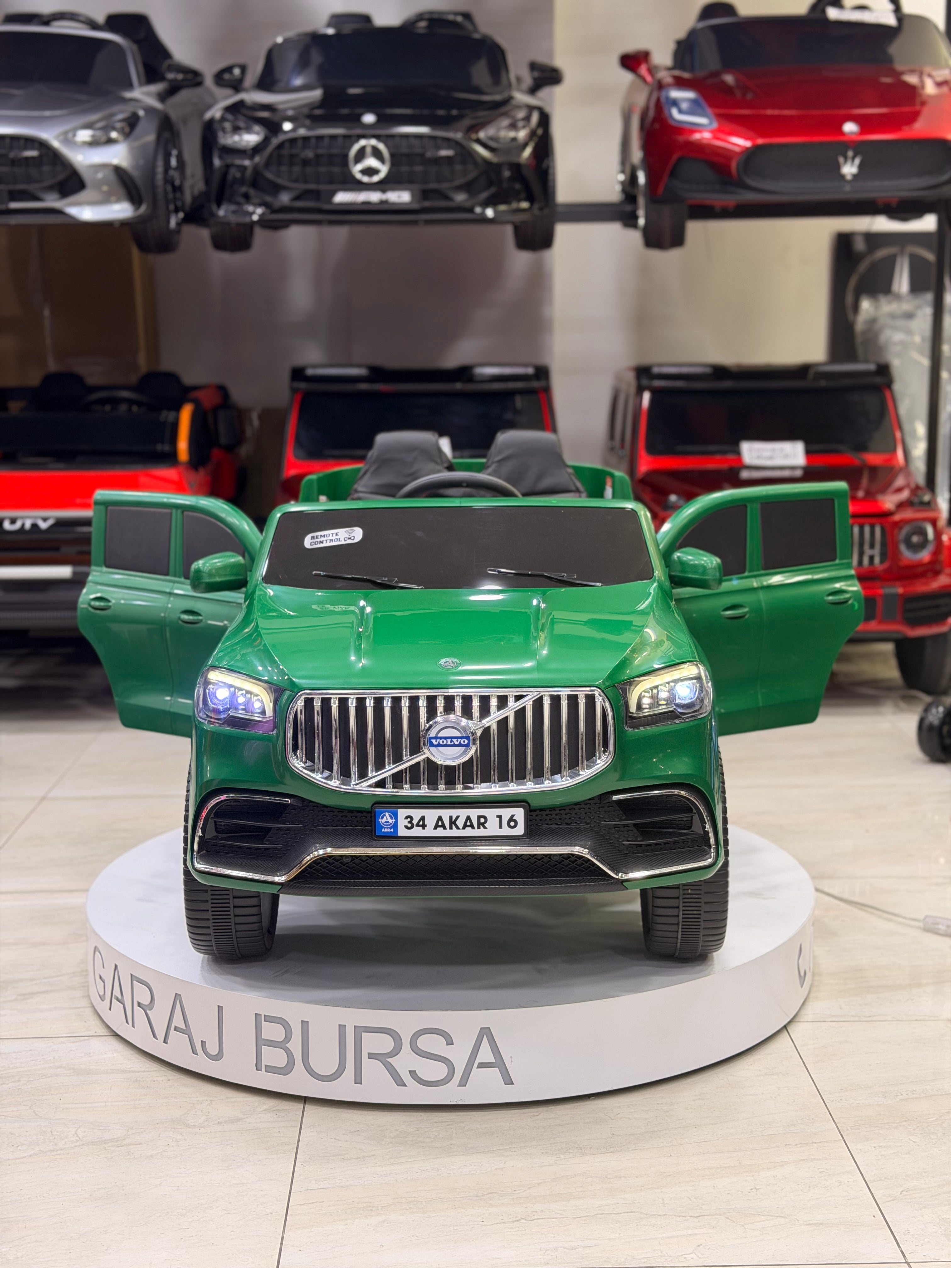 VOLVO AKÜLÜ ARABA 12W 0-6 YAŞ YEŞİL