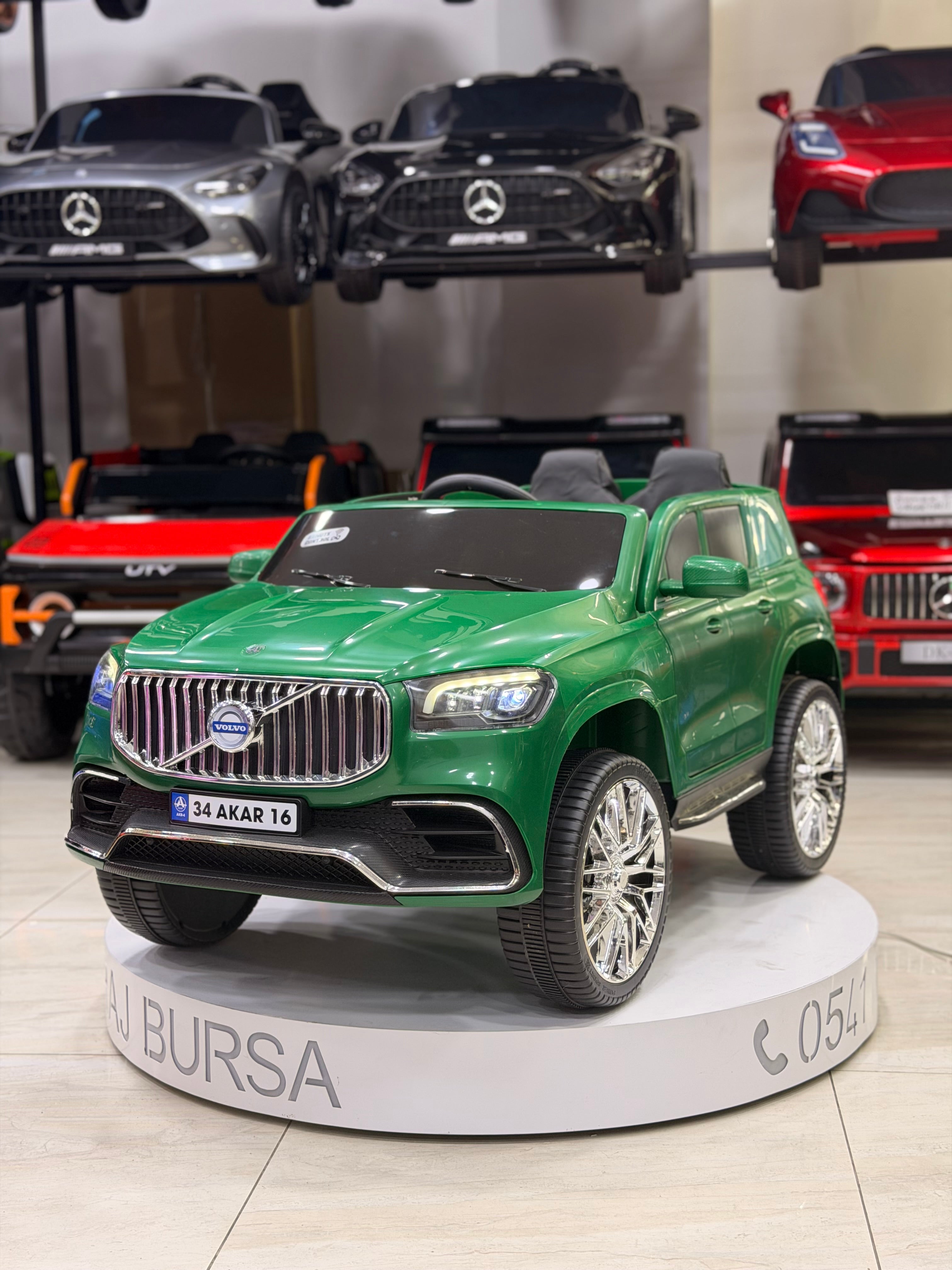 VOLVO AKÜLÜ ARABA 12W 0-6 YAŞ YEŞİL