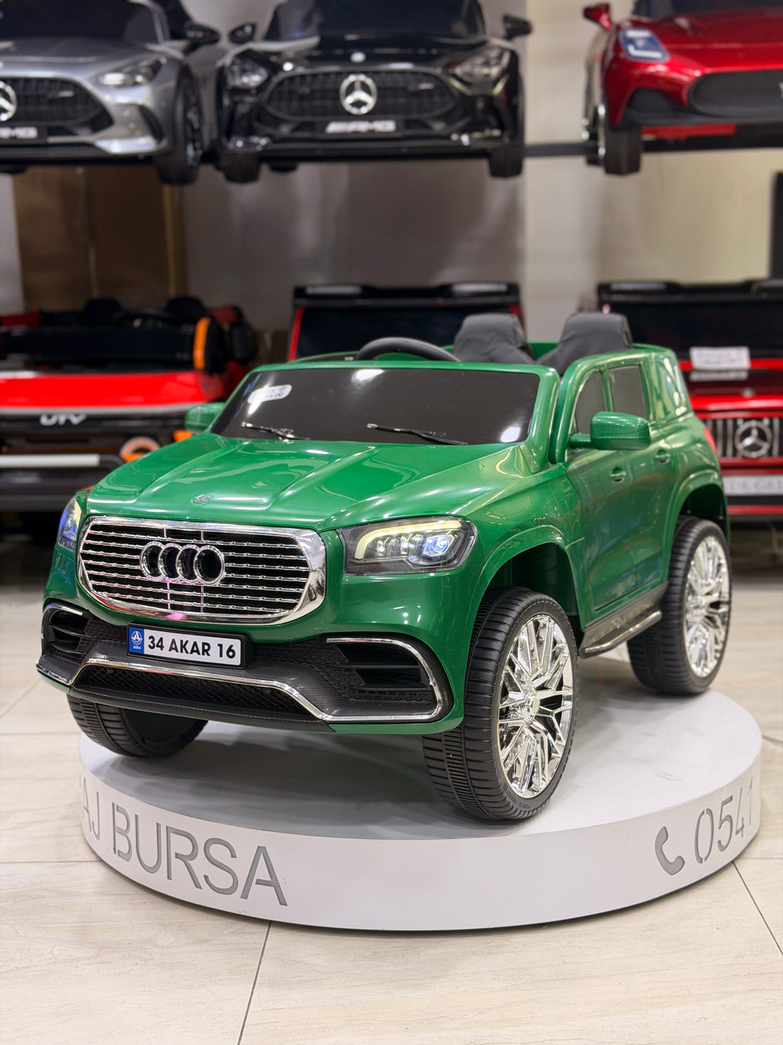 AUDİ AKÜLÜ ARABA 0-6 YAŞ YEŞİL