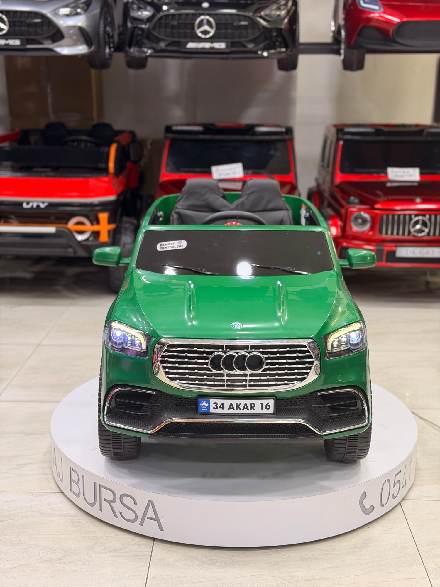 AUDİ AKÜLÜ ARABA 0-6 YAŞ YEŞİL
