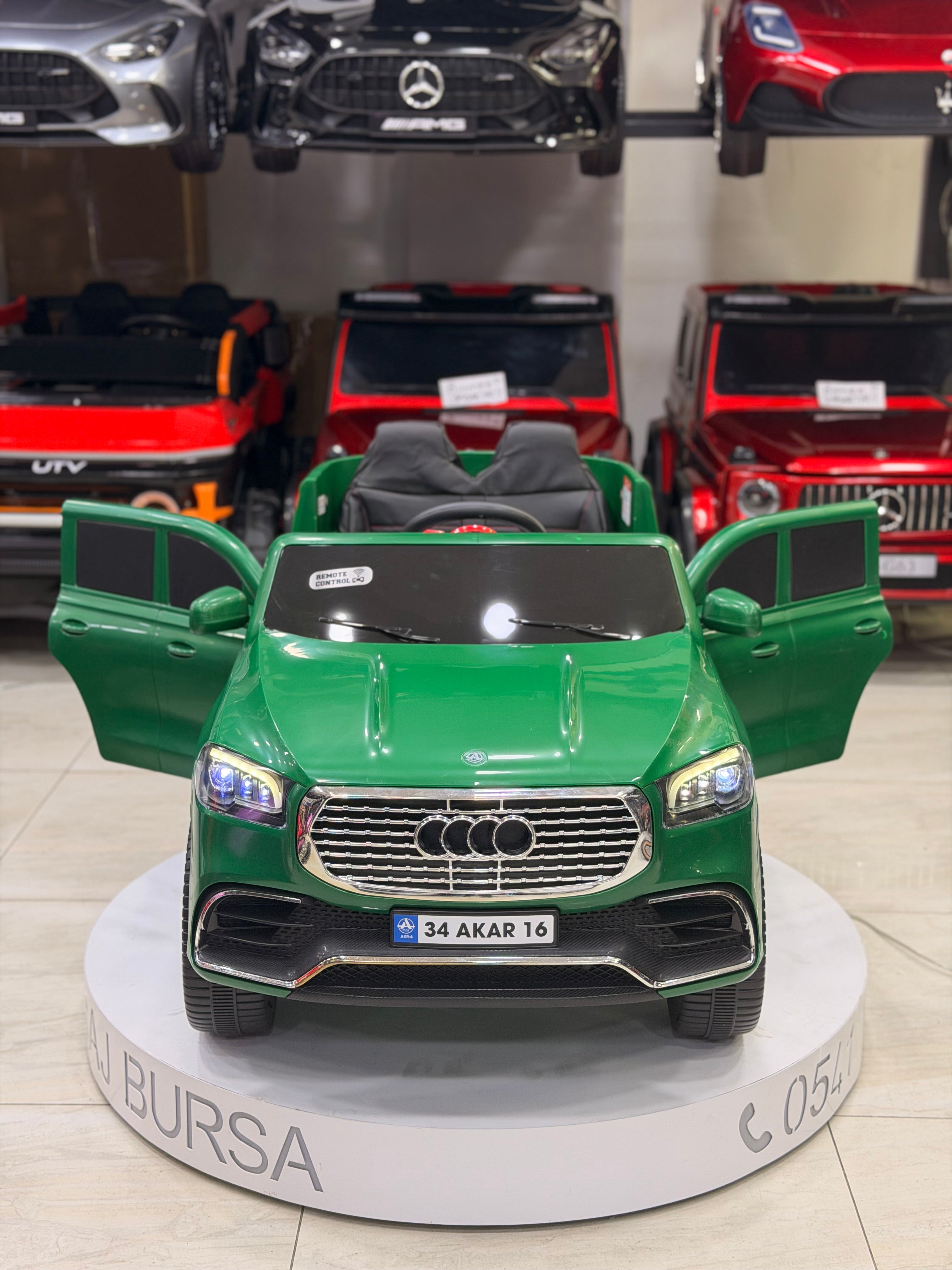AUDİ AKÜLÜ ARABA 0-6 YAŞ YEŞİL