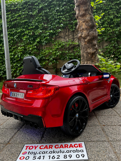 ORJİNAL LİSANSLI BMW M5  AKÜLÜ ARABA 24W 0-6 YAŞ BORDO