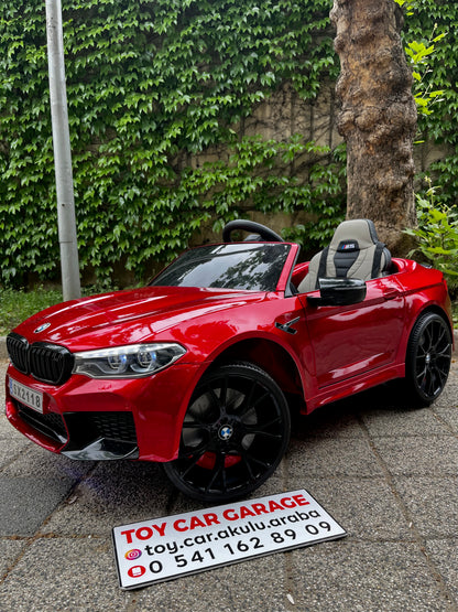 ORJİNAL LİSANSLI BMW M5  AKÜLÜ ARABA 24W 0-6 YAŞ BORDO
