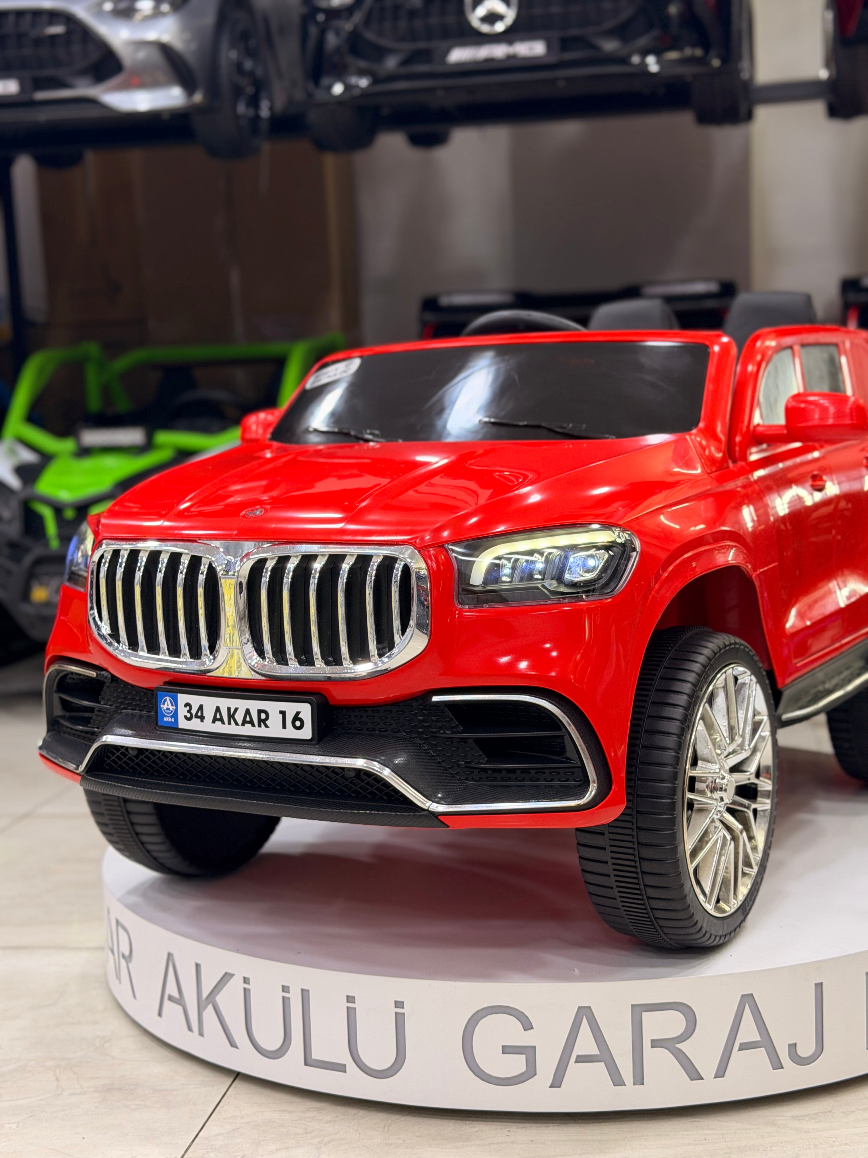 BMW AKÜLÜ ARABA 12W  0-6 YAŞ KIRMIZI