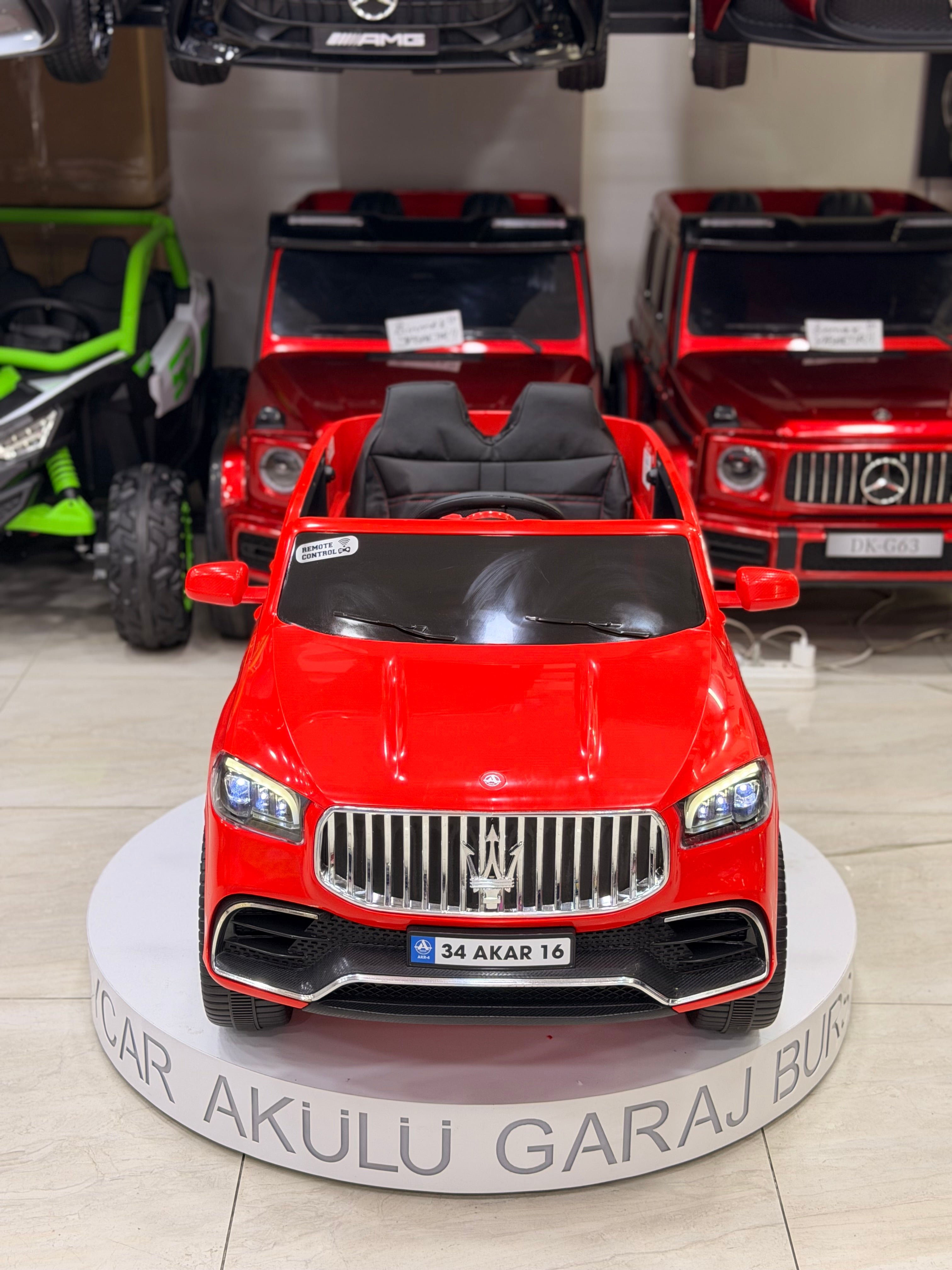MASERATİ AKÜLÜ ARABA 12W 0-6 YAŞ KIRMIZI