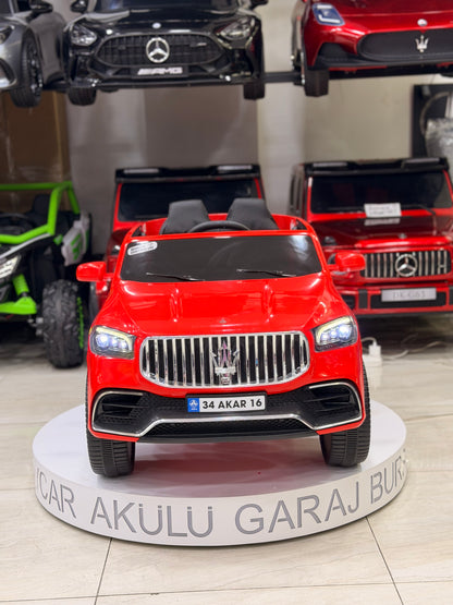 MASERATİ AKÜLÜ ARABA 12W 0-6 YAŞ KIRMIZI
