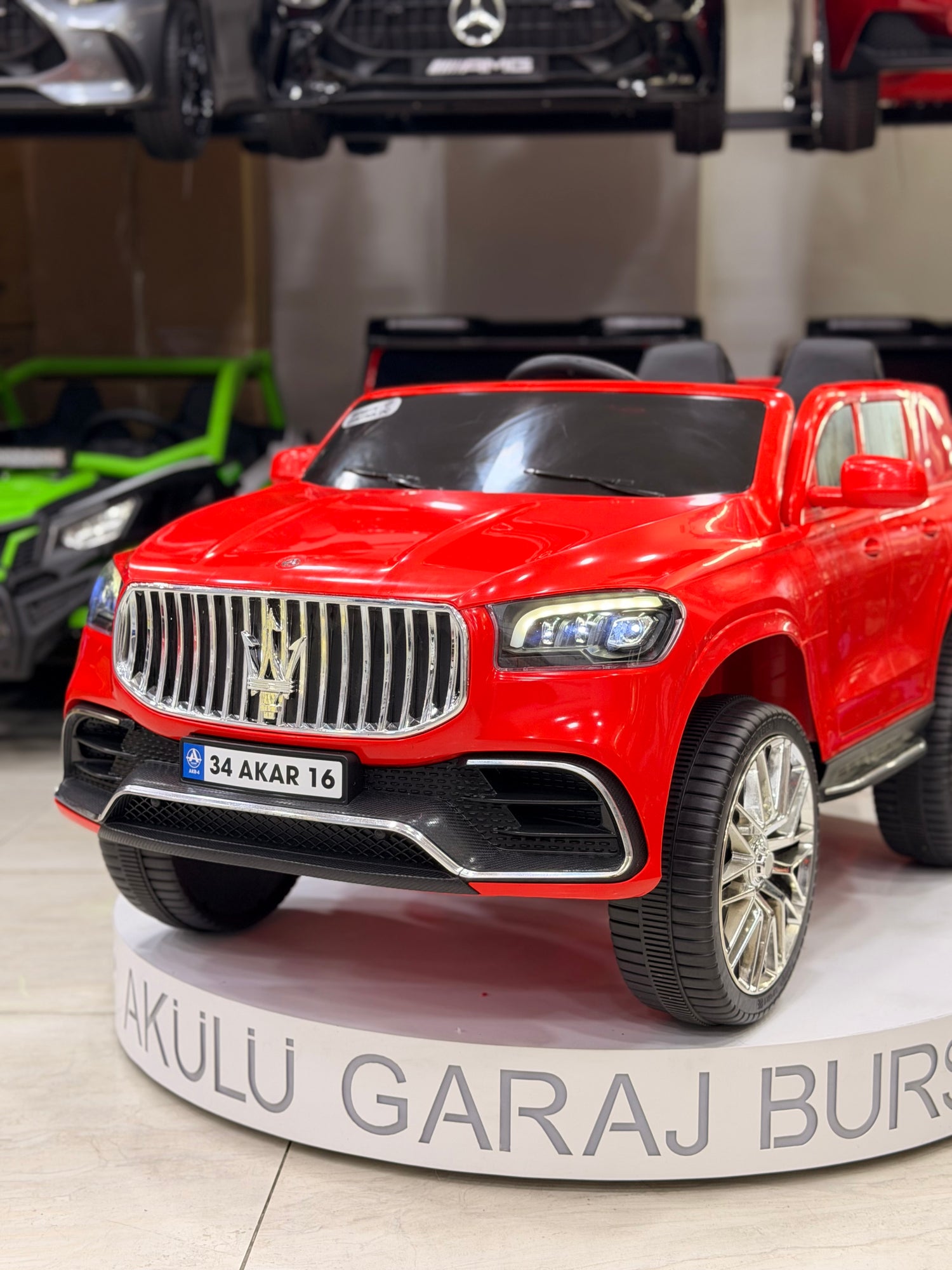 MASERATİ AKÜLÜ ARABA 12W 0-6 YAŞ KIRMIZI