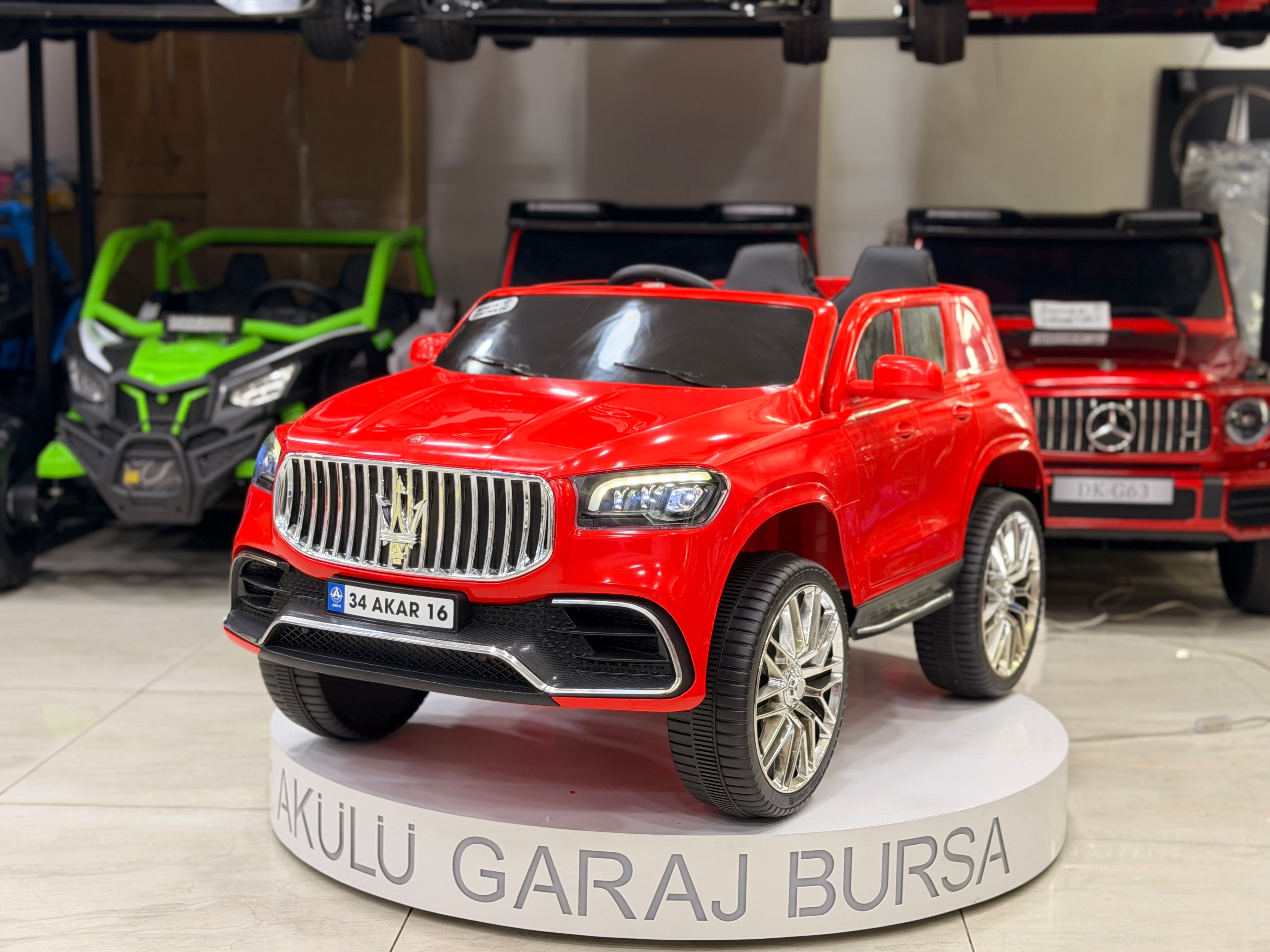 MASERATİ AKÜLÜ ARABA 12W 0-6 YAŞ KIRMIZI