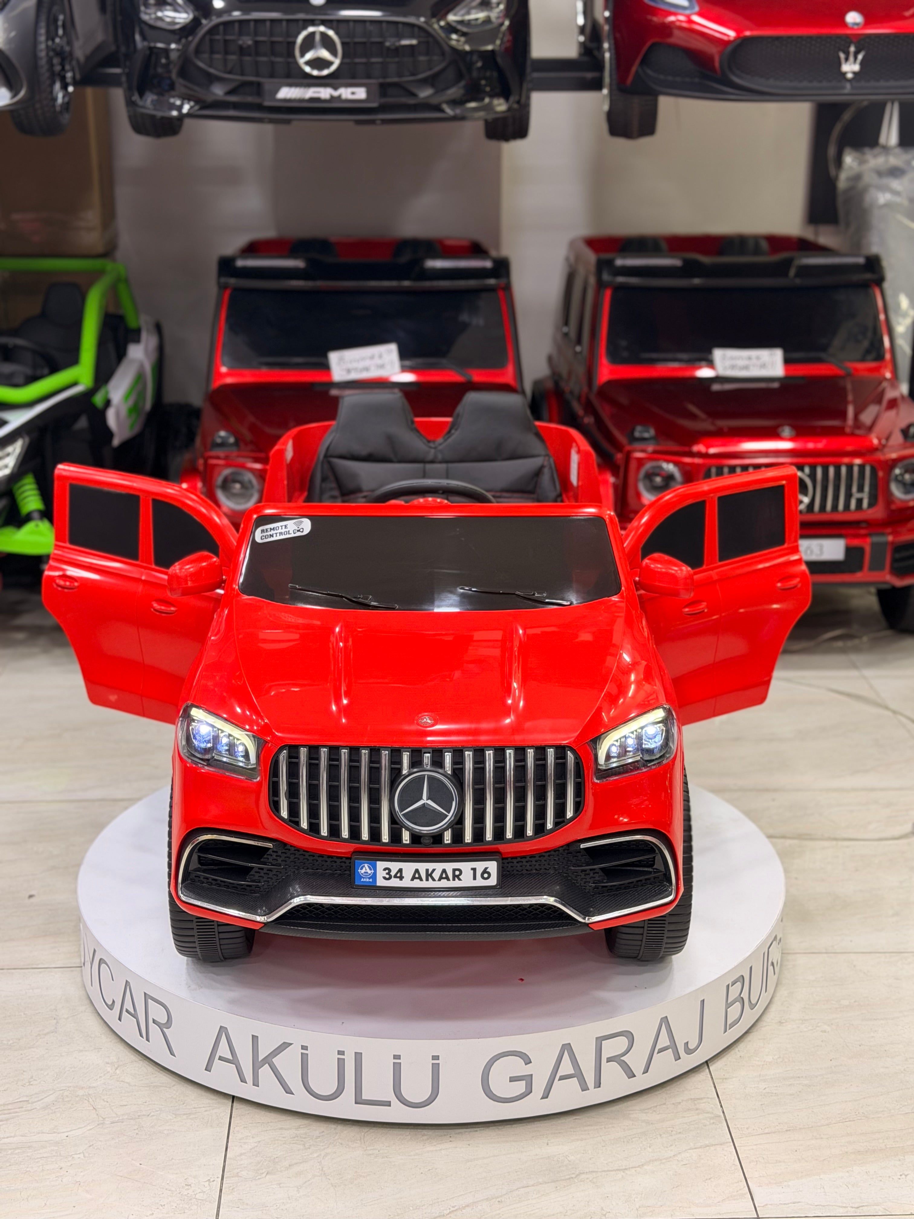 MERCEDES AKÜLÜ ARABA 12W 0-6 YAŞ KIRMIZI
