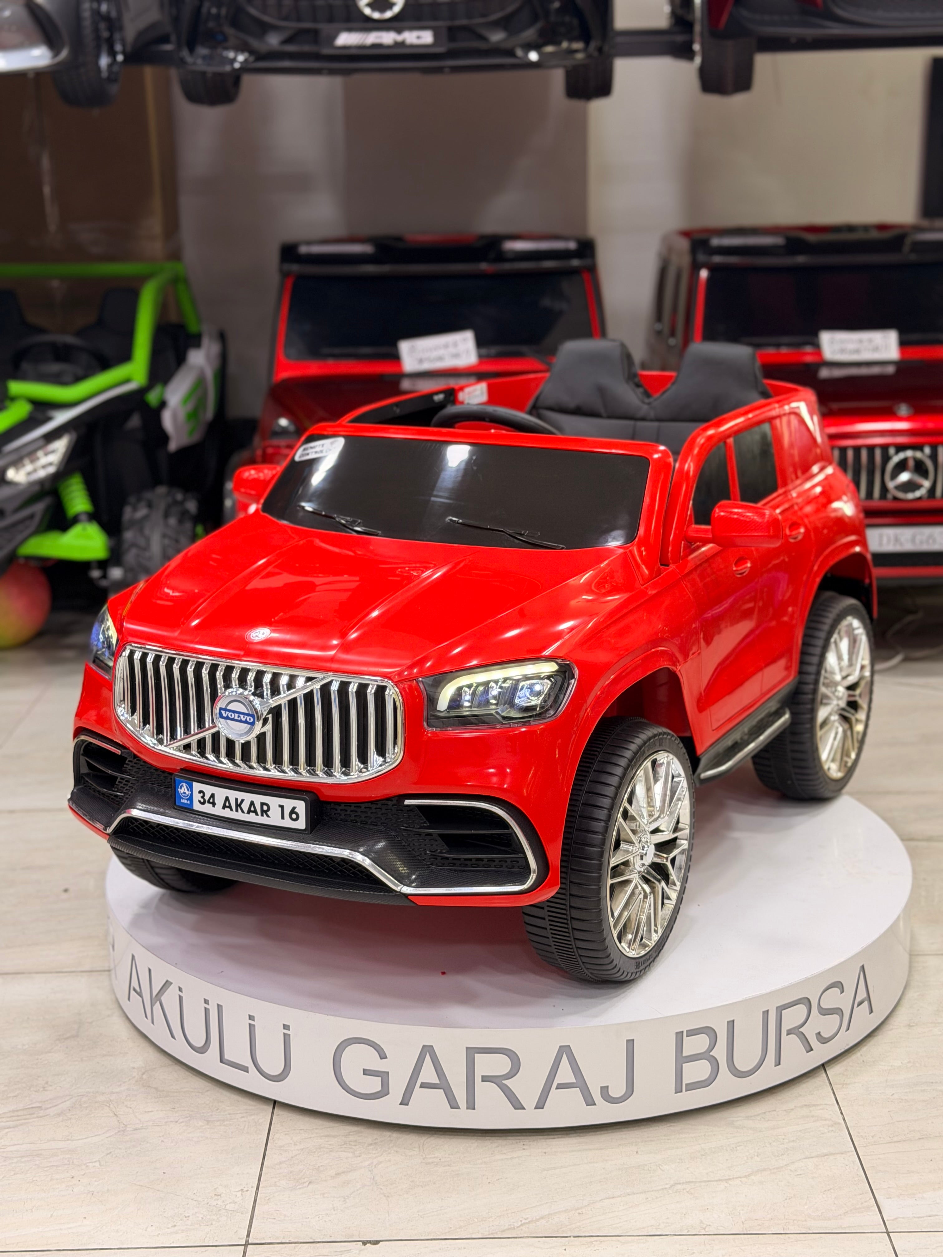 VOLVO AKÜLÜ ARABA 12W 0-6 YAŞ KIRMIZI