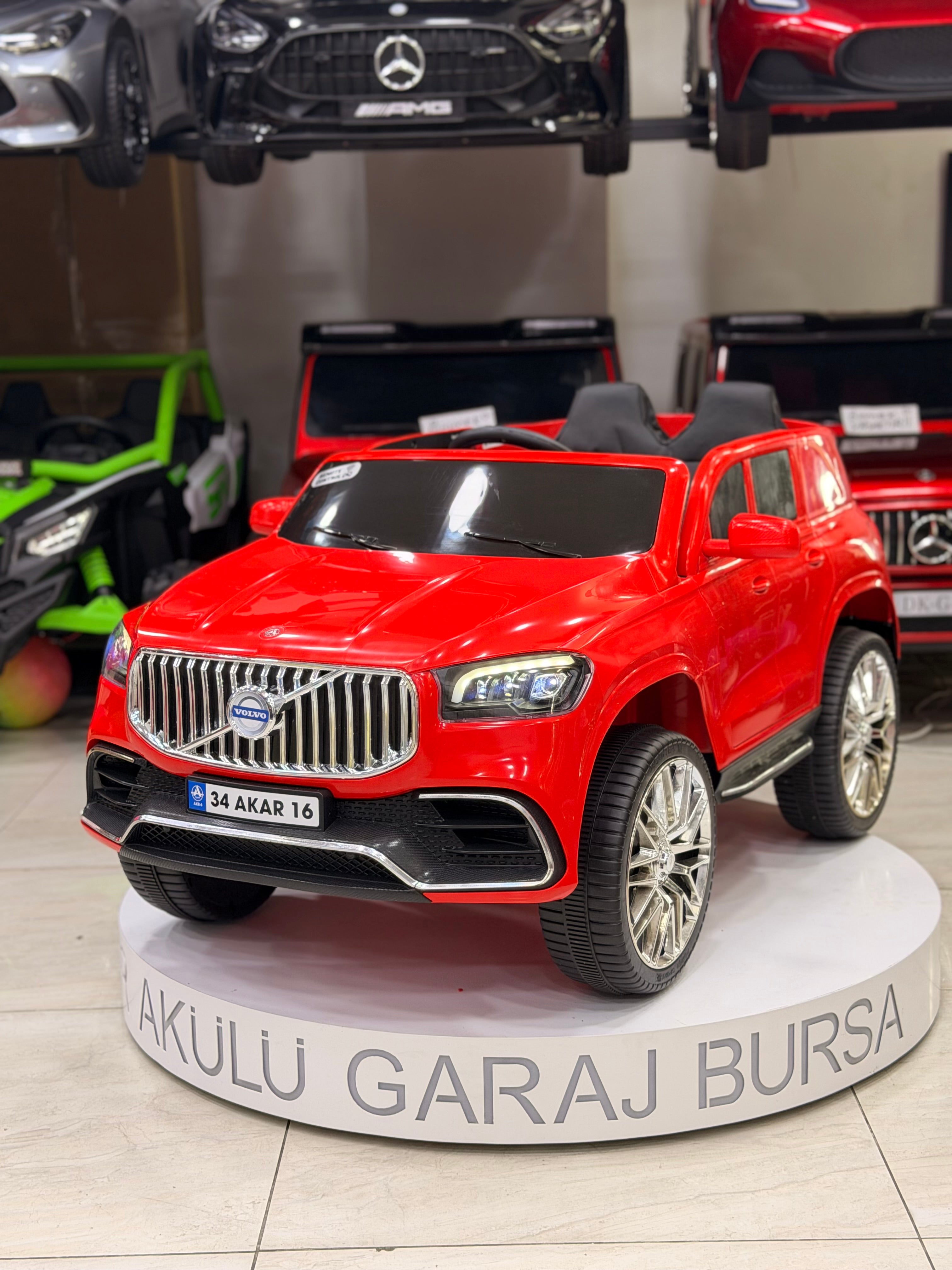 VOLVO AKÜLÜ ARABA 12W 0-6 YAŞ KIRMIZI